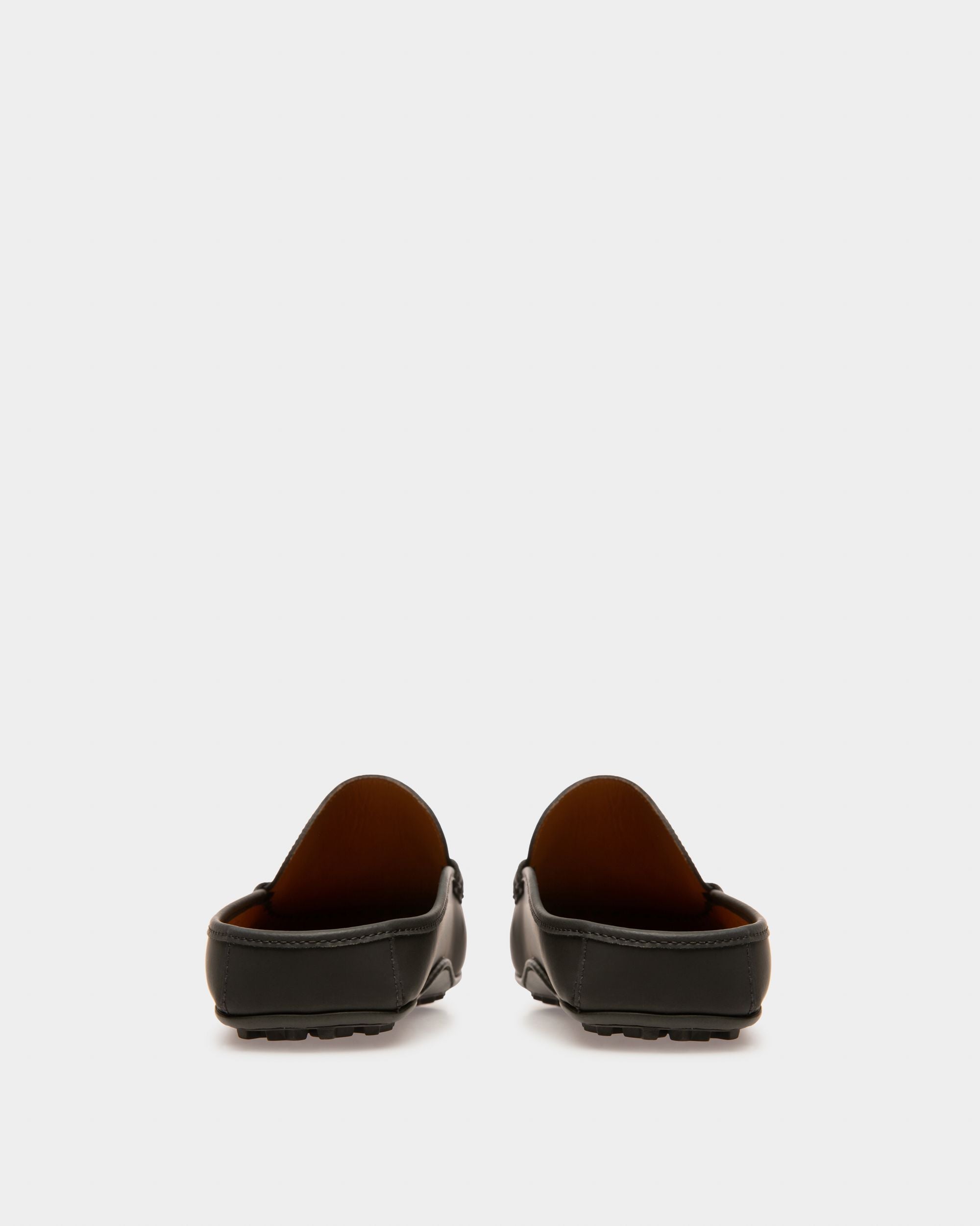 Bally Global - Villeneuve Driver in Black Rubber-Coated Leather - Black