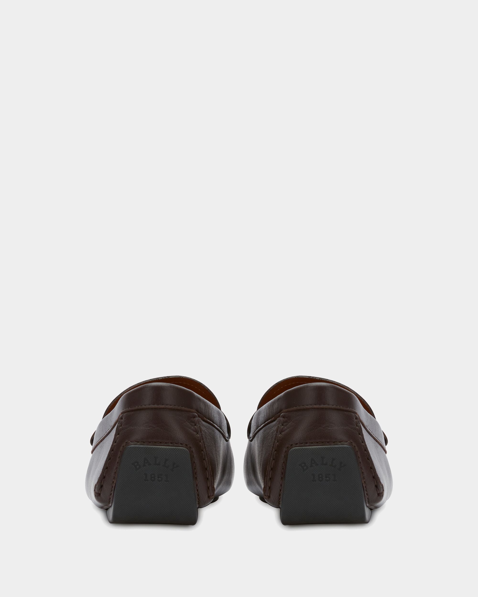 Bally Global - Mens Brown Leather Driving Shoes - Brown