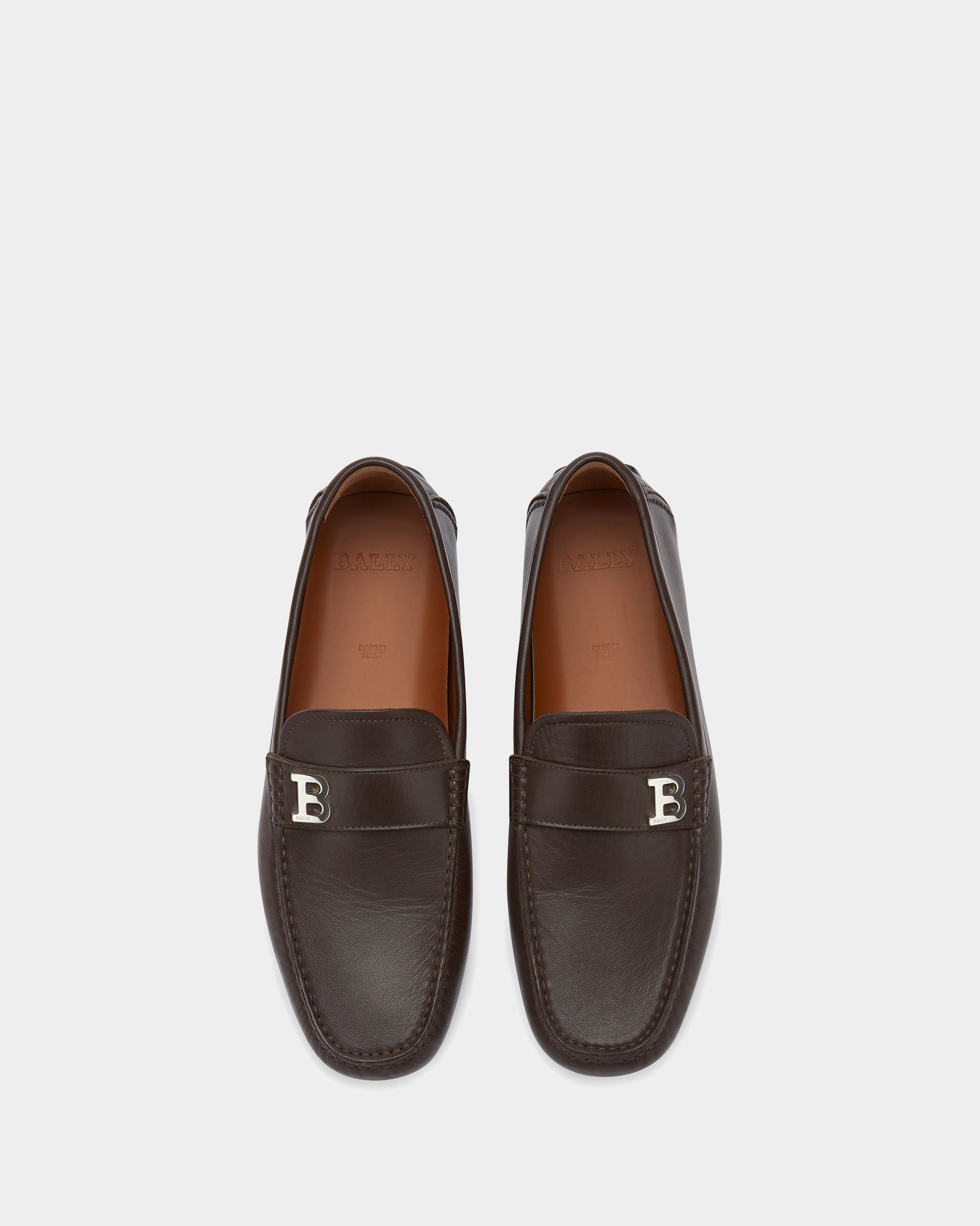 Bally Global - Mens Brown Leather Driving Shoes - Brown