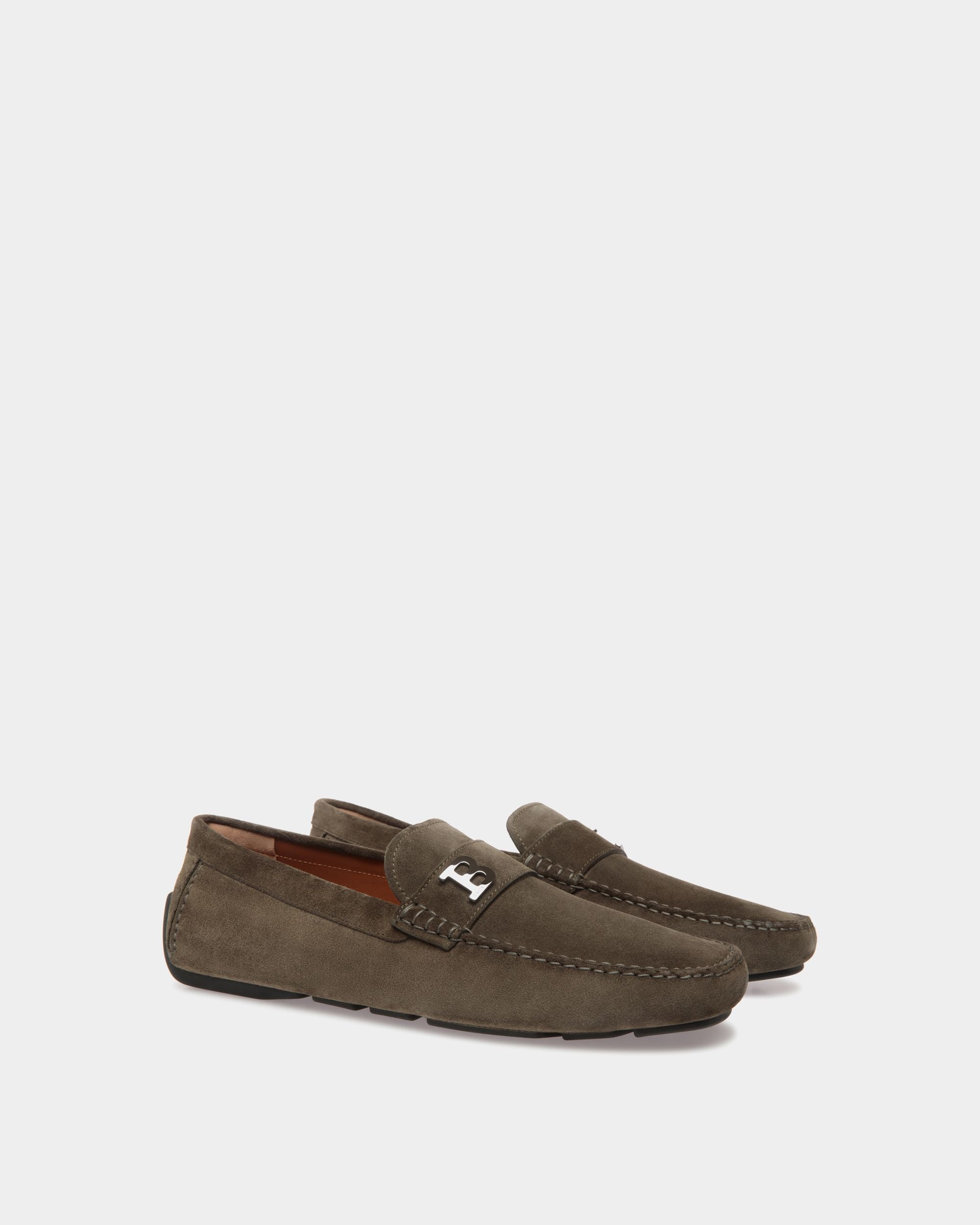 Bally Global - Zapato Driver De Ante Beige - Green