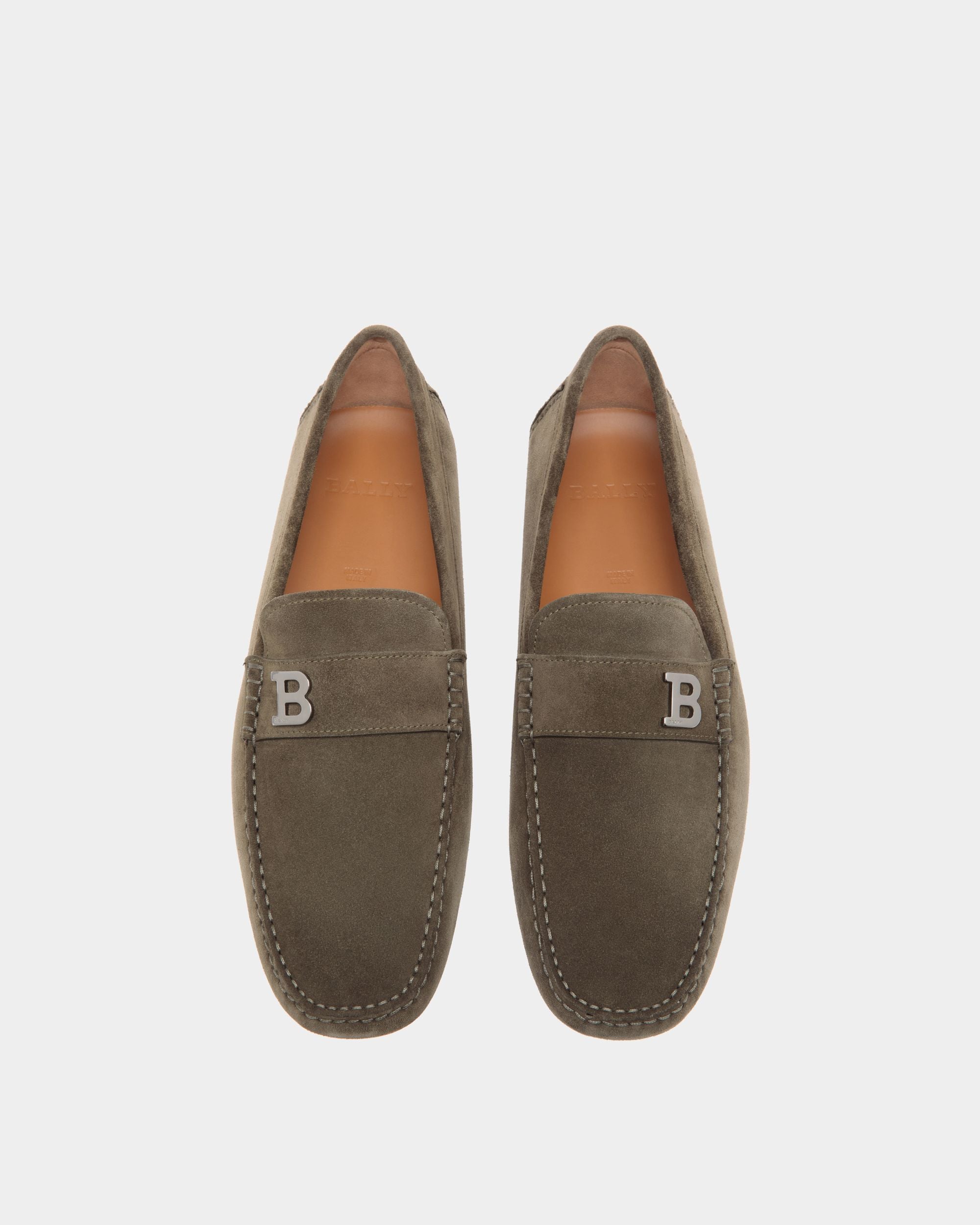 Bally Global - Zapato Driver De Ante Beige - Green