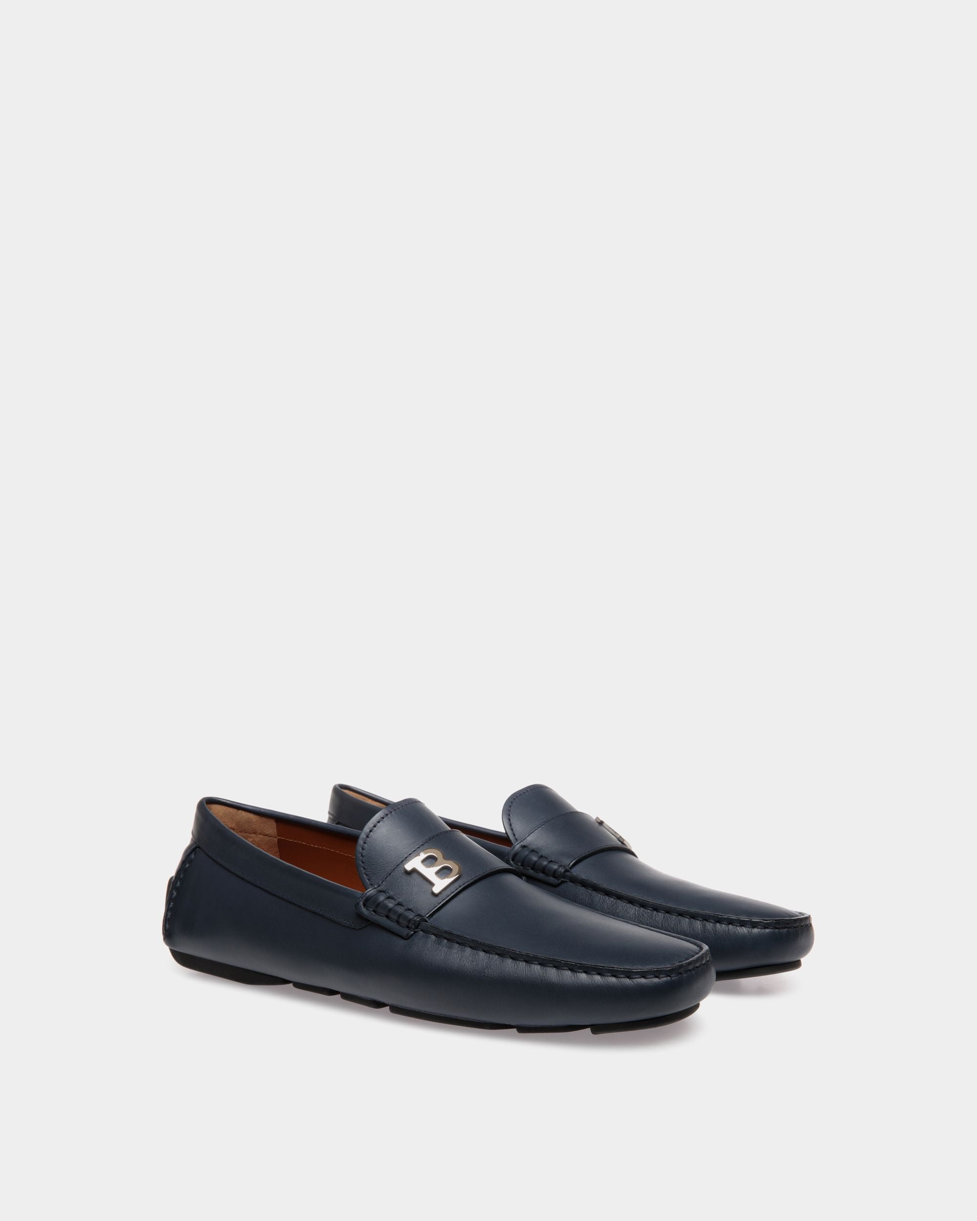 Bally Global - Driver In Blue Leather - Blue