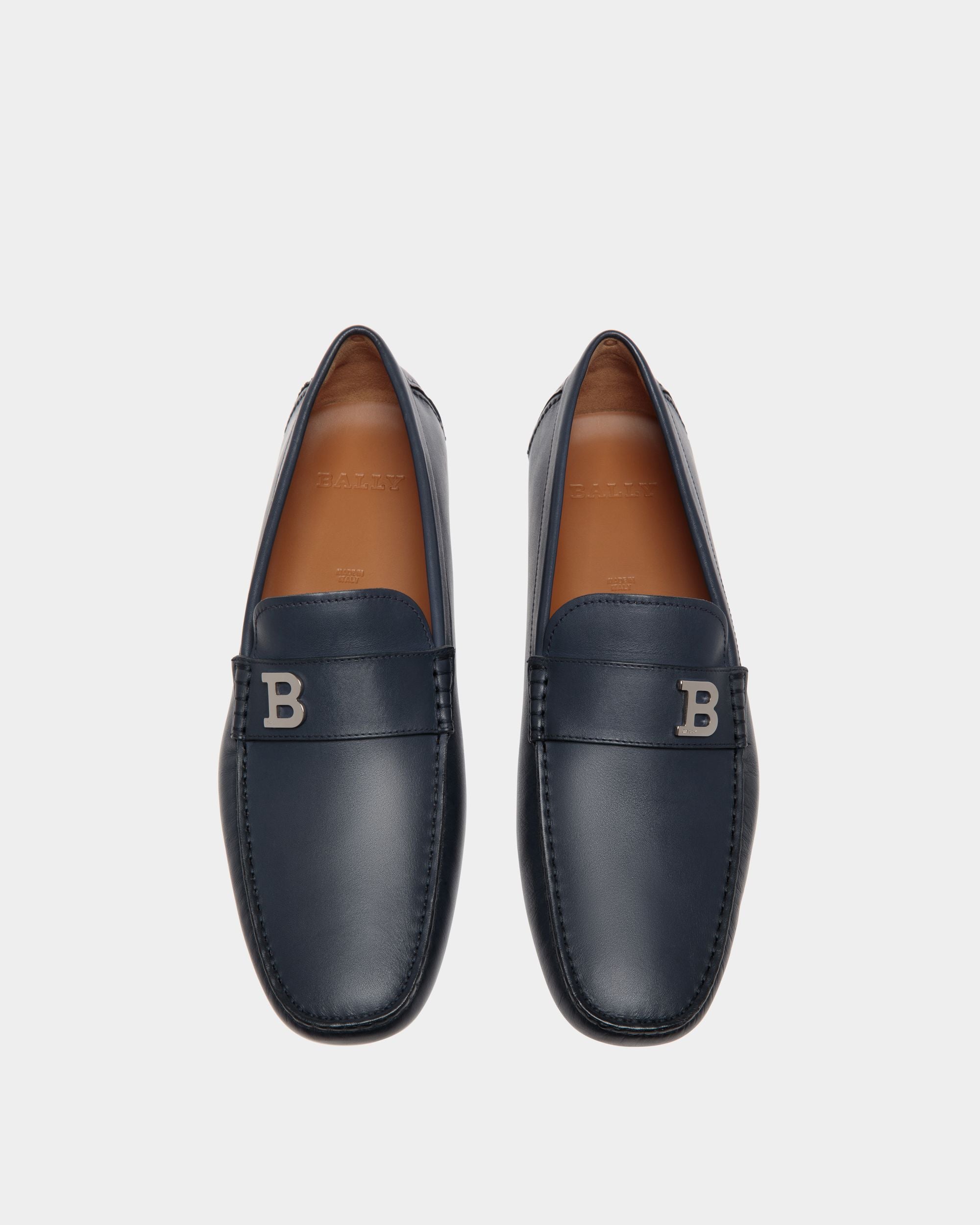 Bally Global - Driver In Blue Leather - Blue