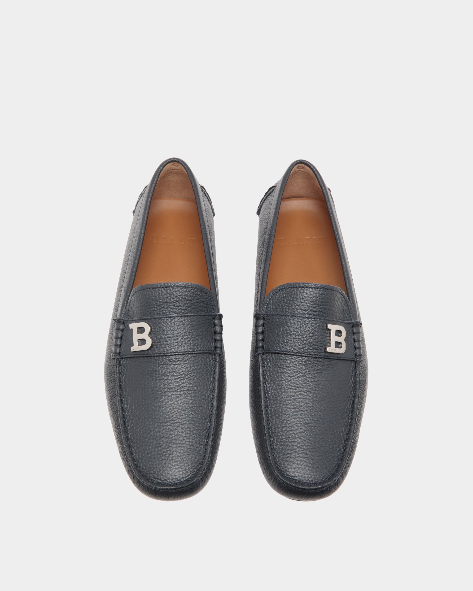 Bally Global - Driver In Blue Leather - Blue