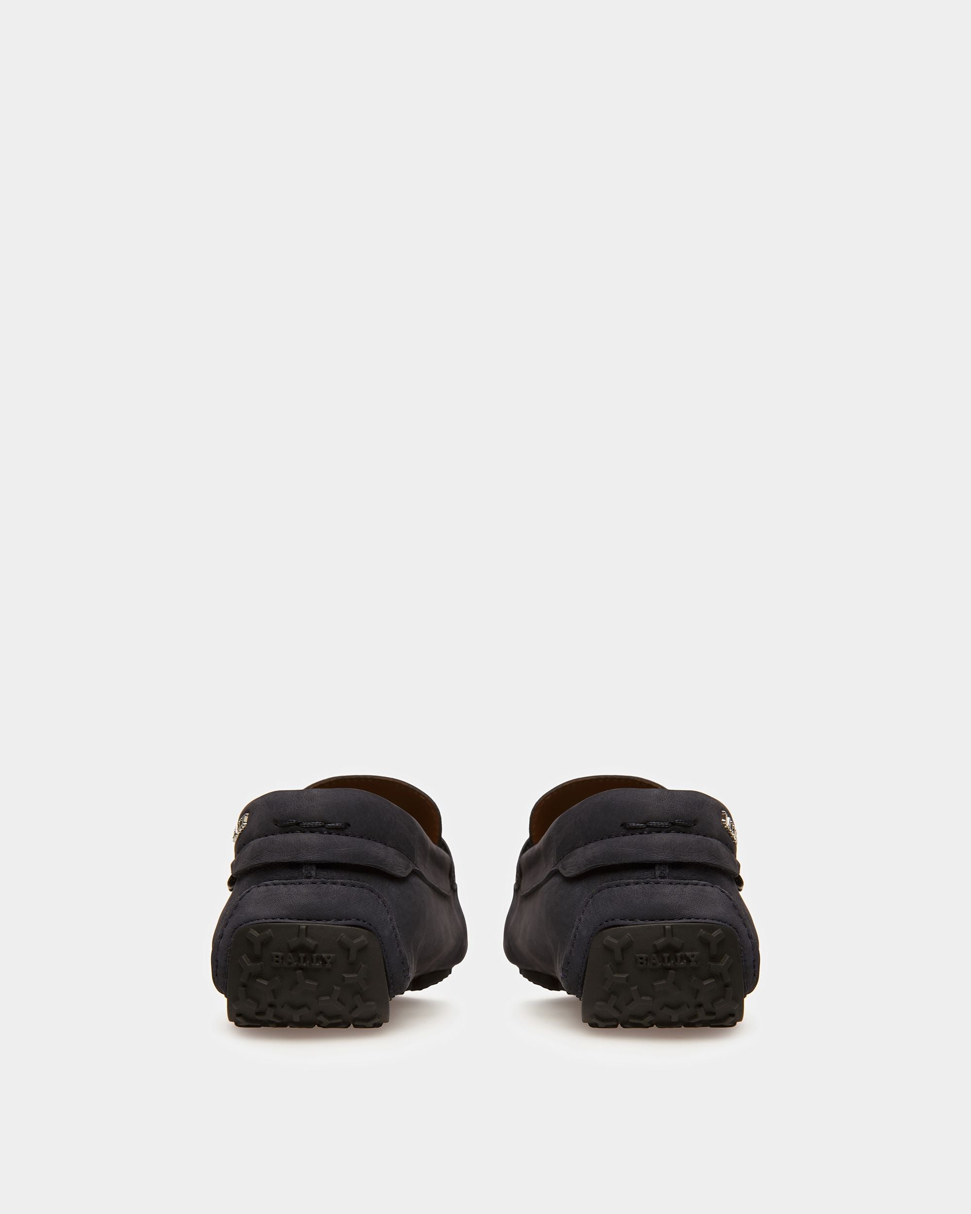 Bally Global - Pier Leather Drivers In Midnight - Blue