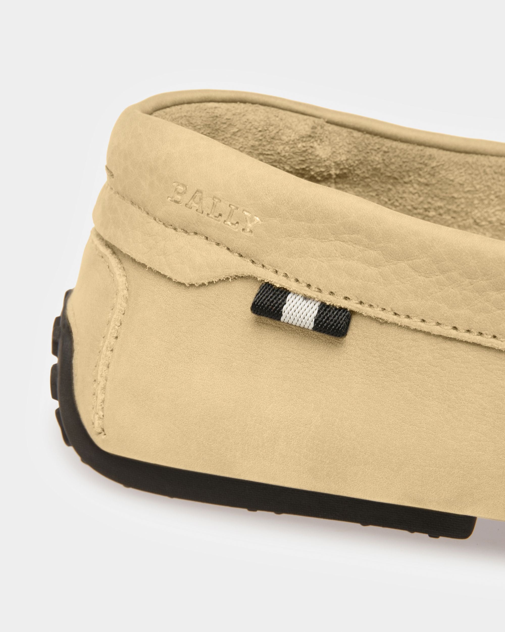 Bally Global - Pier Leather Drivers In Fossil - Beige