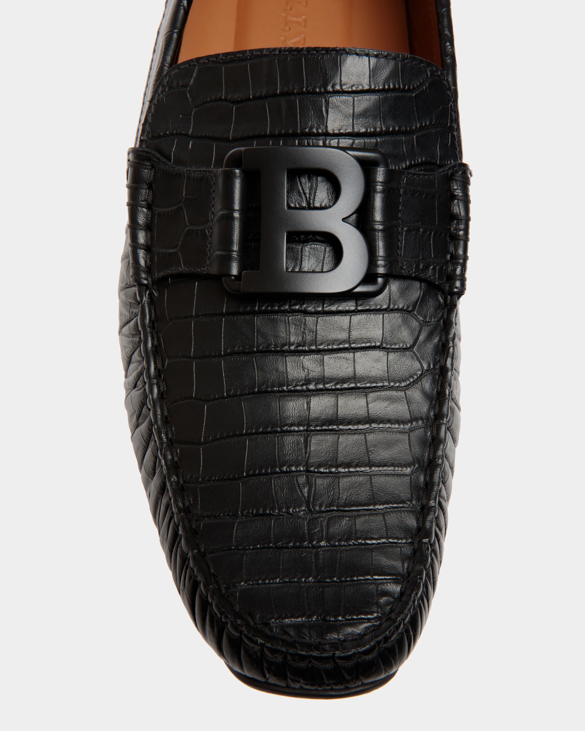 Bally Global - Pilot Drivers In Black Leather - Black