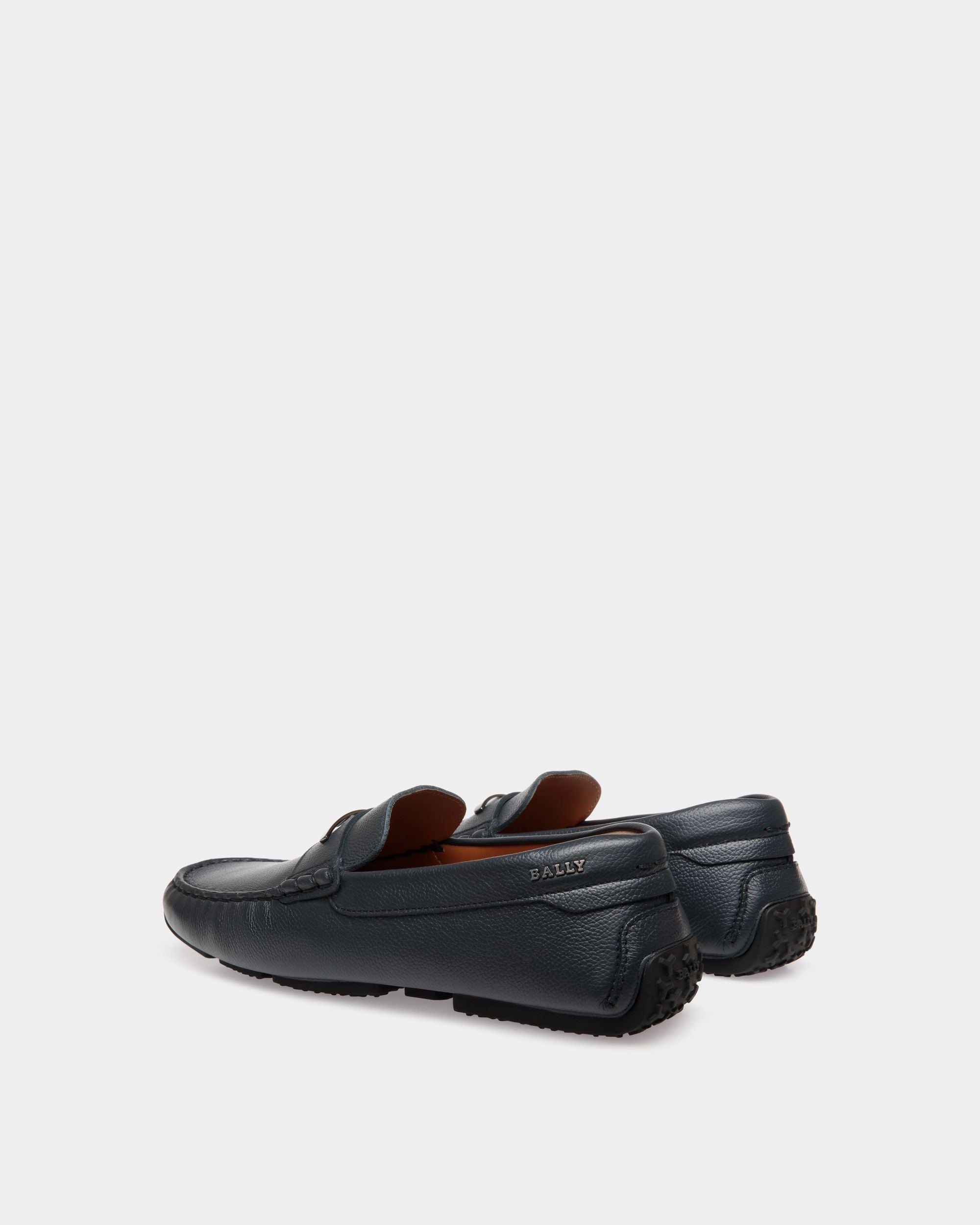 Bally Global - Pilot Drivers In Blue Leather - Blue