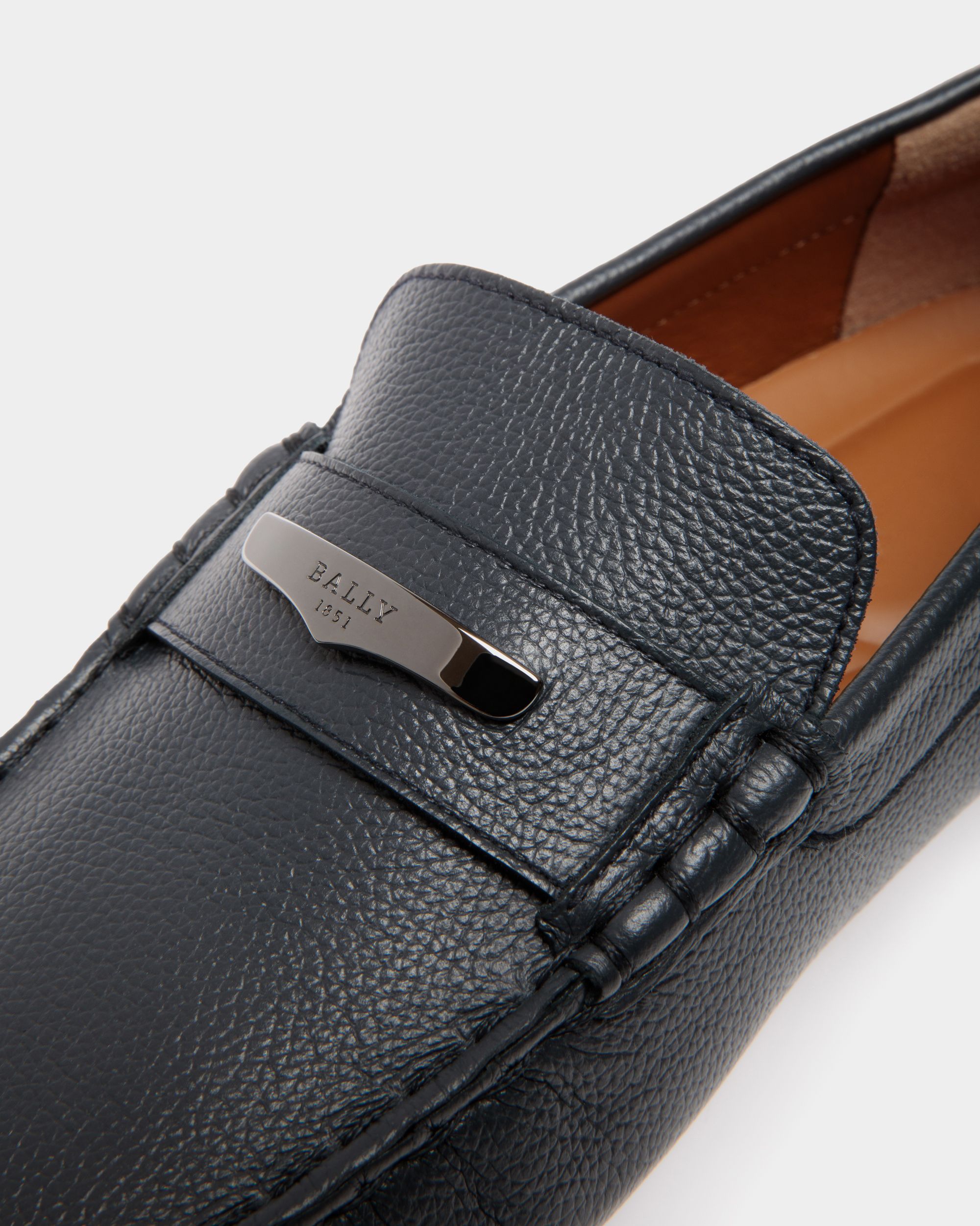 Bally Global - Pilot Drivers In Blue Leather - Blue