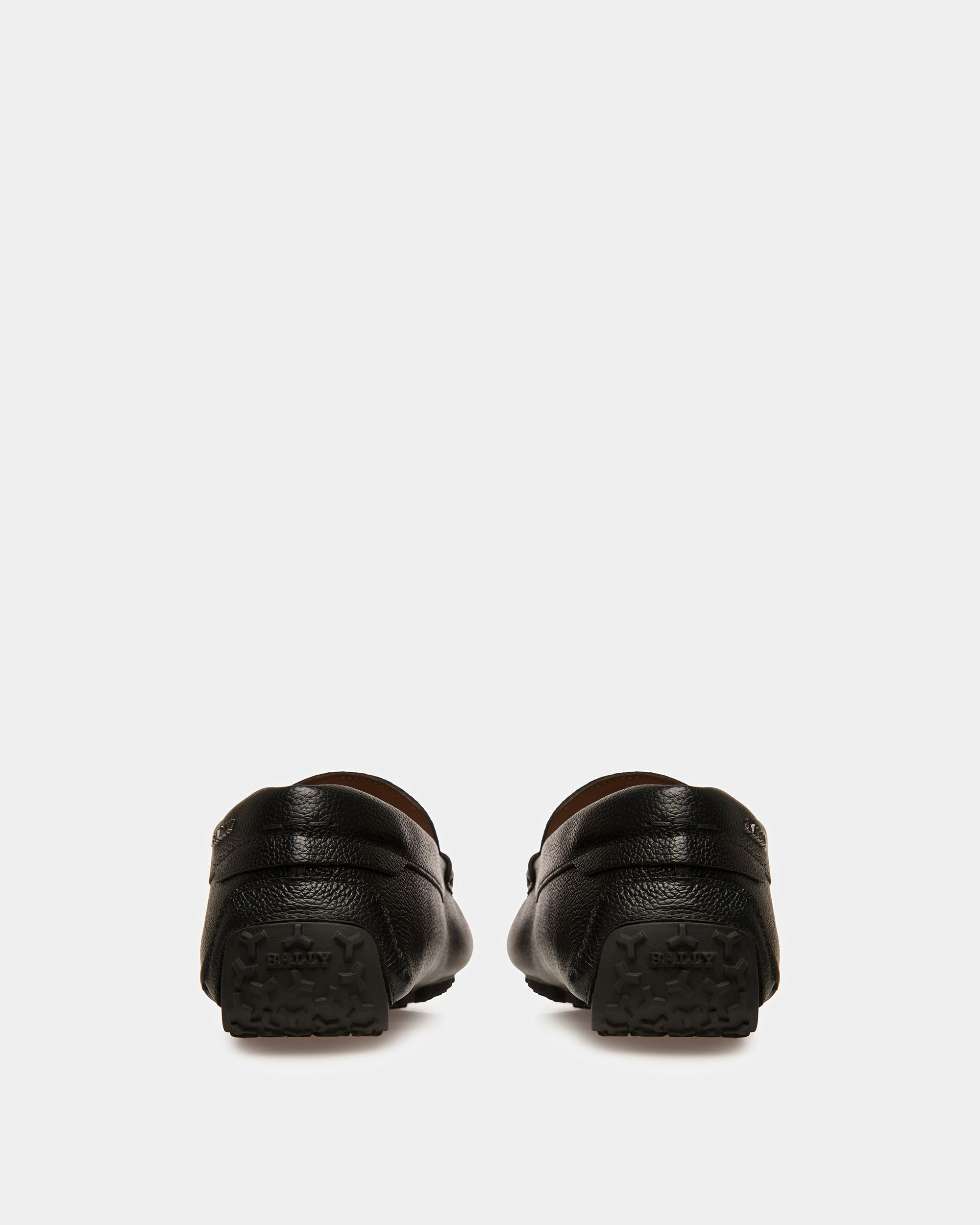Bally Global - Pivial Leather Drivers In Black - Black