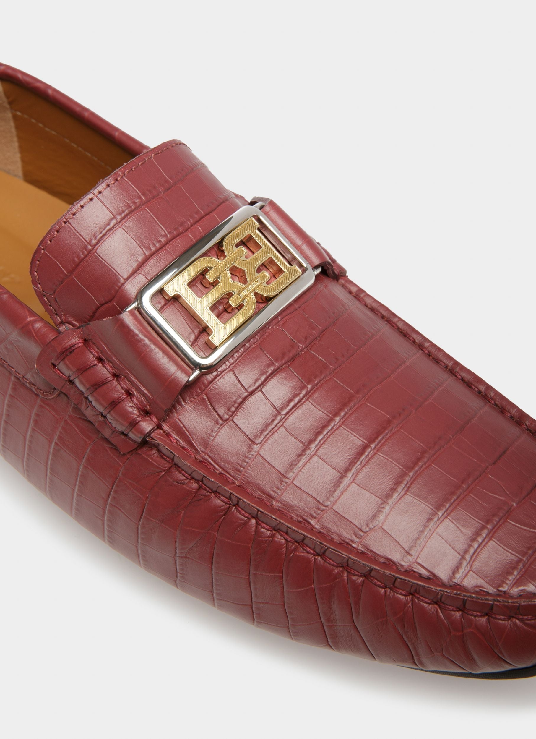 Bally Global - Palan Drivers In Heritage Red Leather - Red