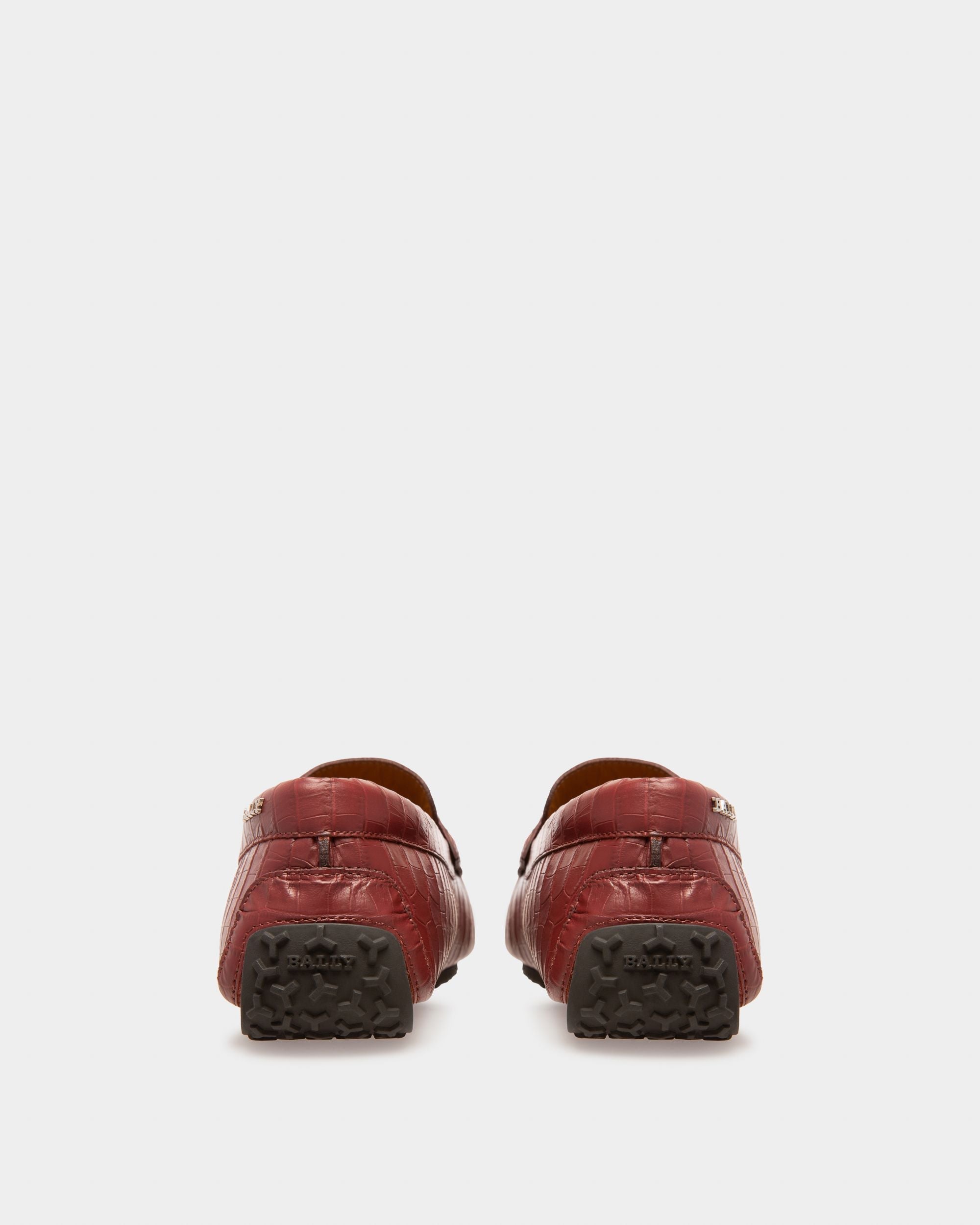 Bally Global - Palan Drivers In Heritage Red Leather - Red