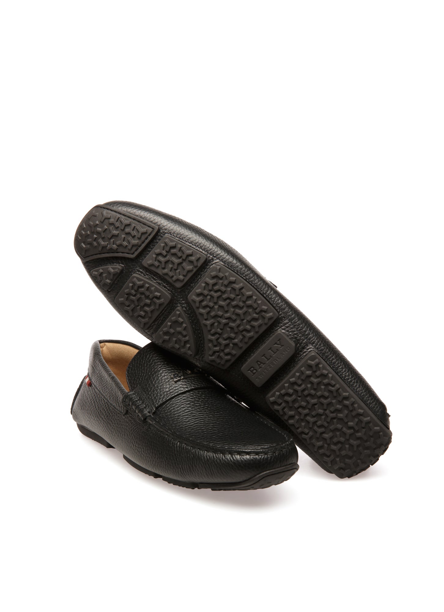 Bally Global - Palsy Leather Drivers In Black - Negro
