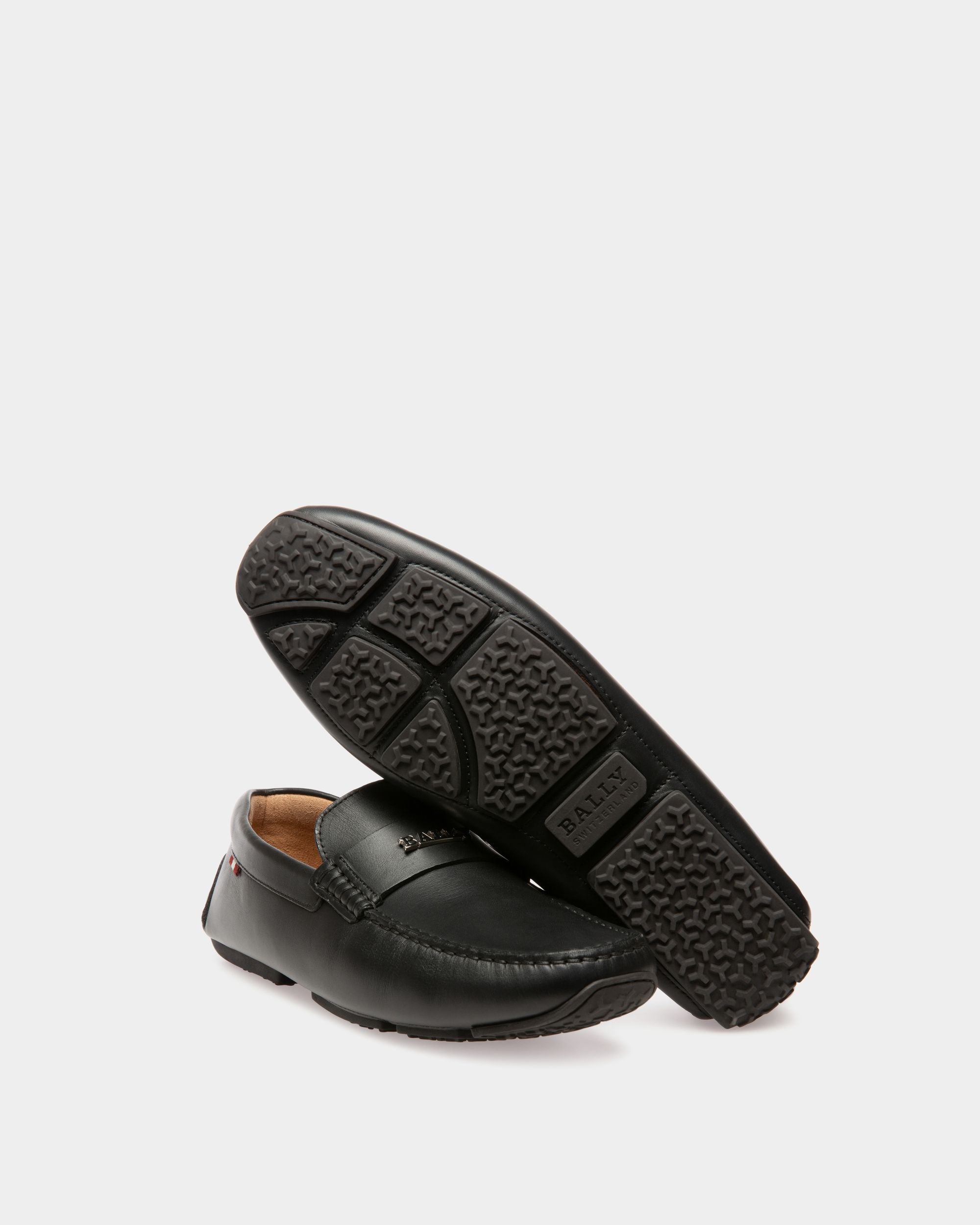 Bally Global - Palsy Leather Drivers In Black - Negro