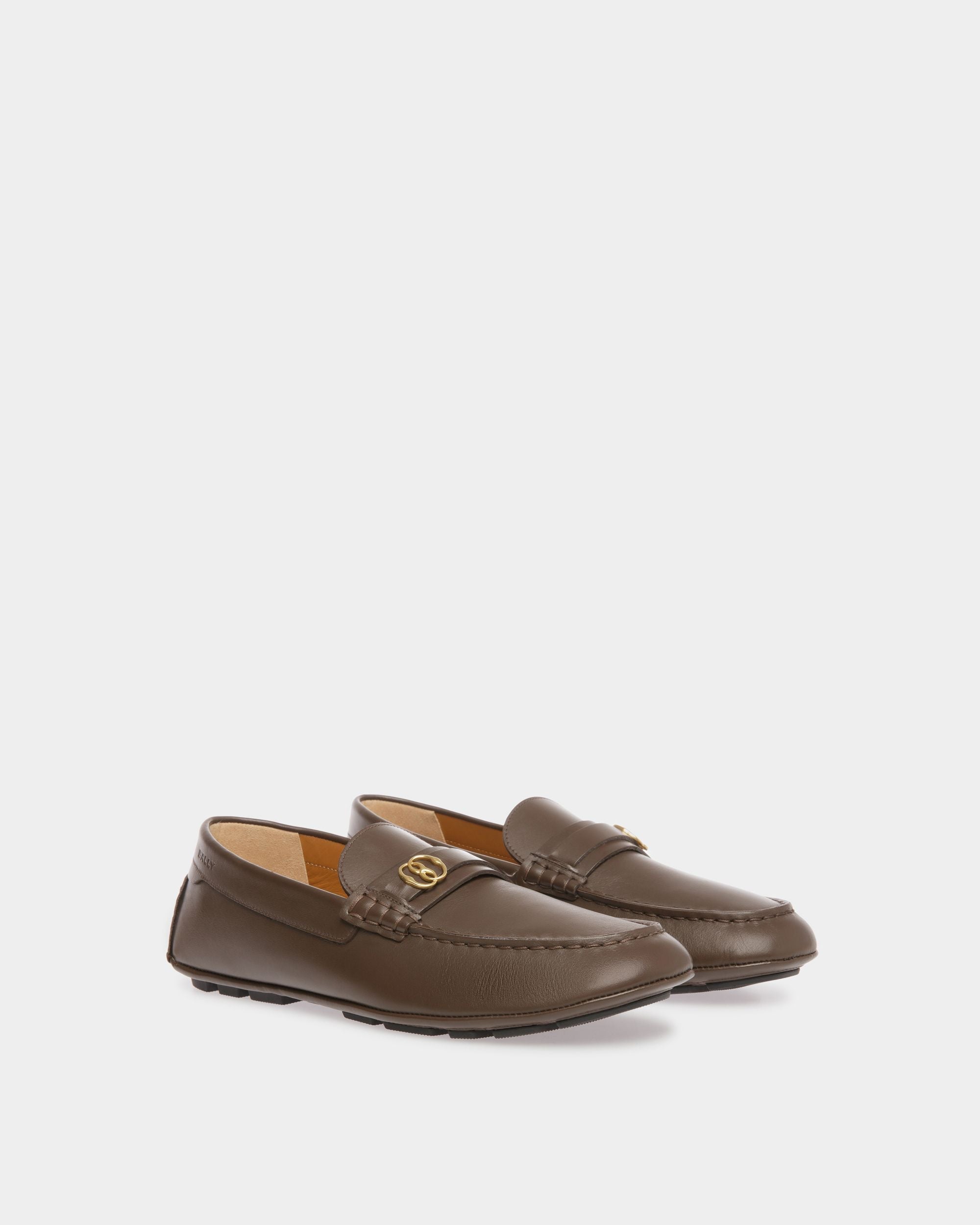 Bally Global - Kerbs Drivers In Brown Leather - Brown