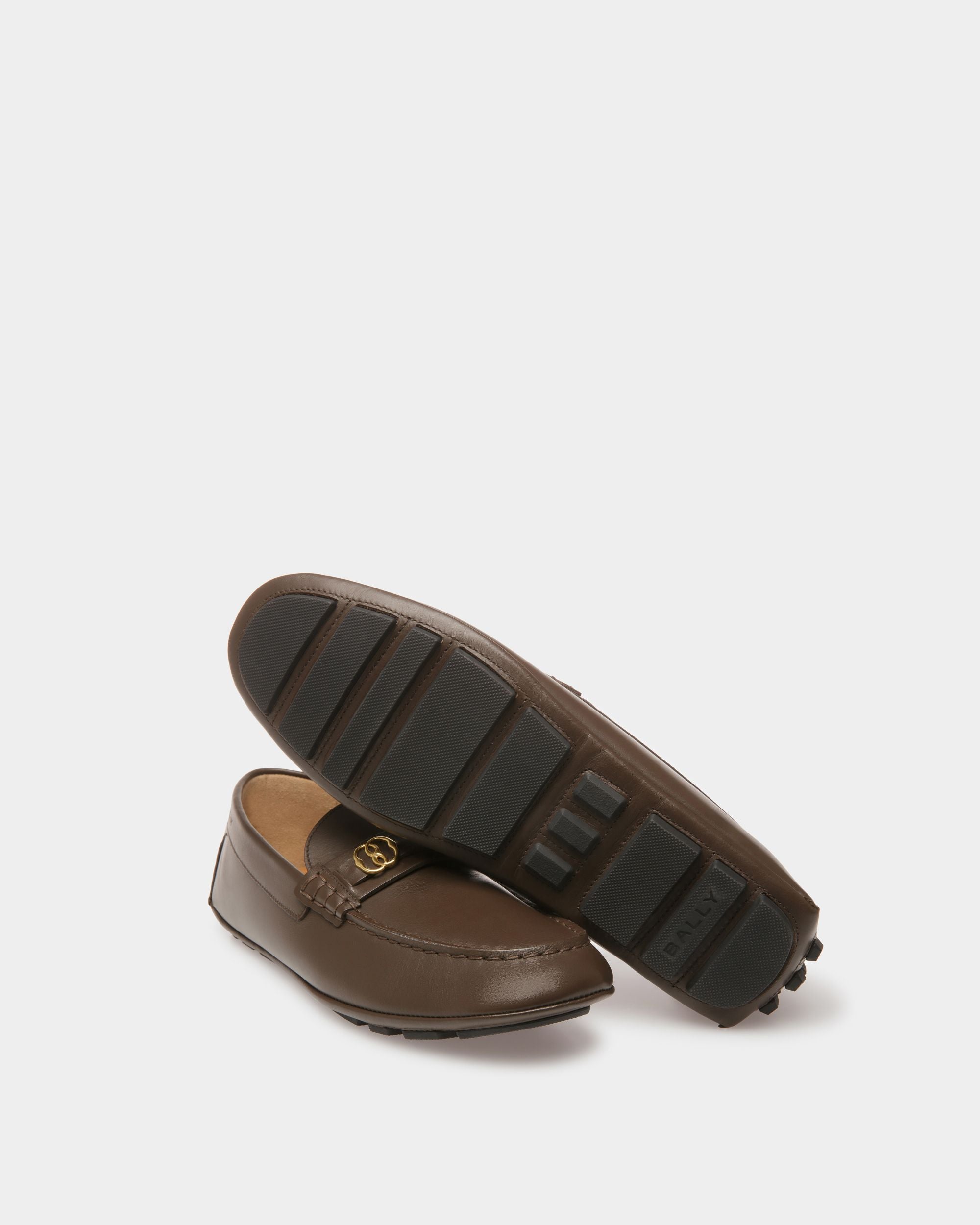 Bally Global - Kerbs Drivers In Brown Leather - Brown