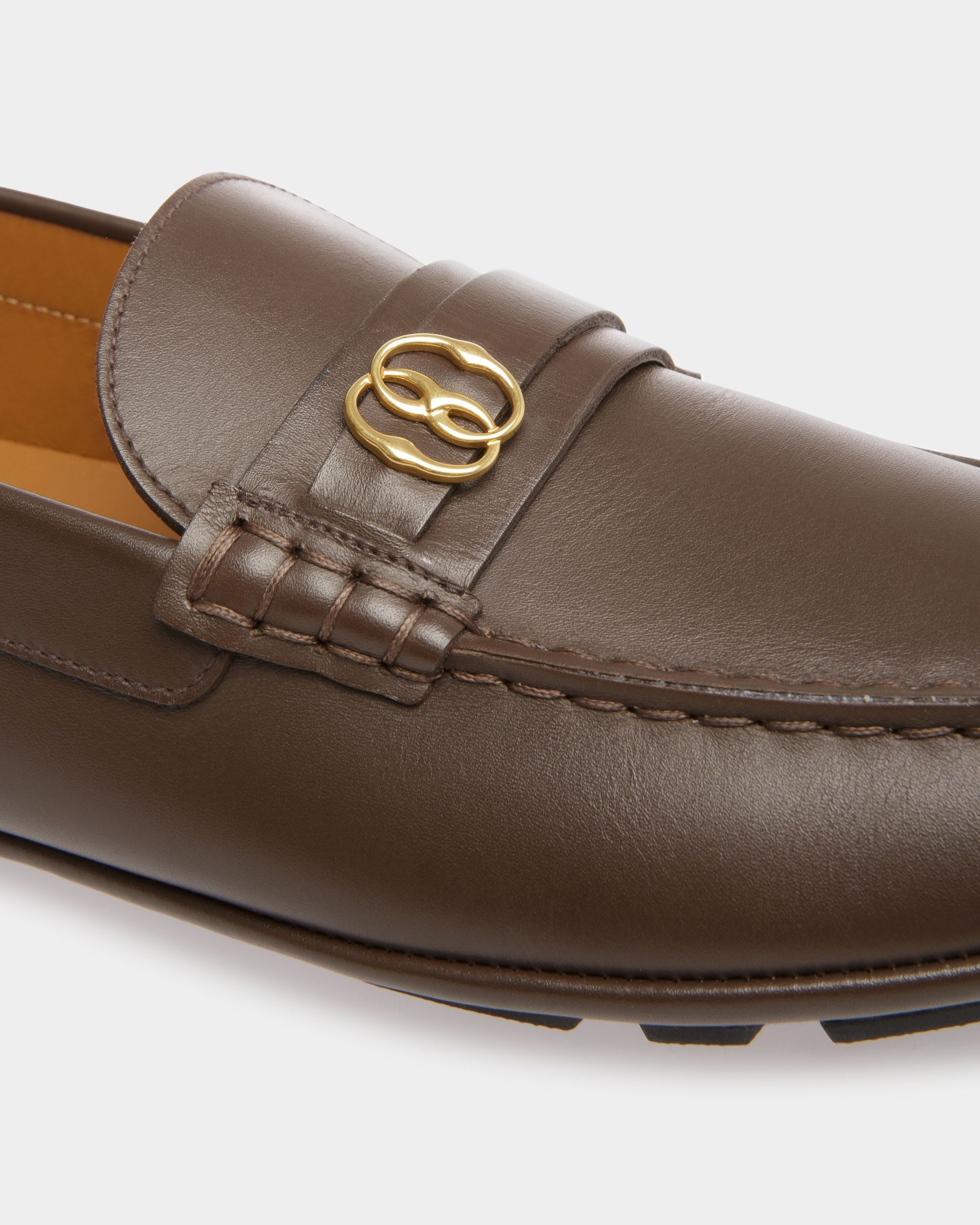 Bally Global - Kerbs Drivers In Brown Leather - Brown
