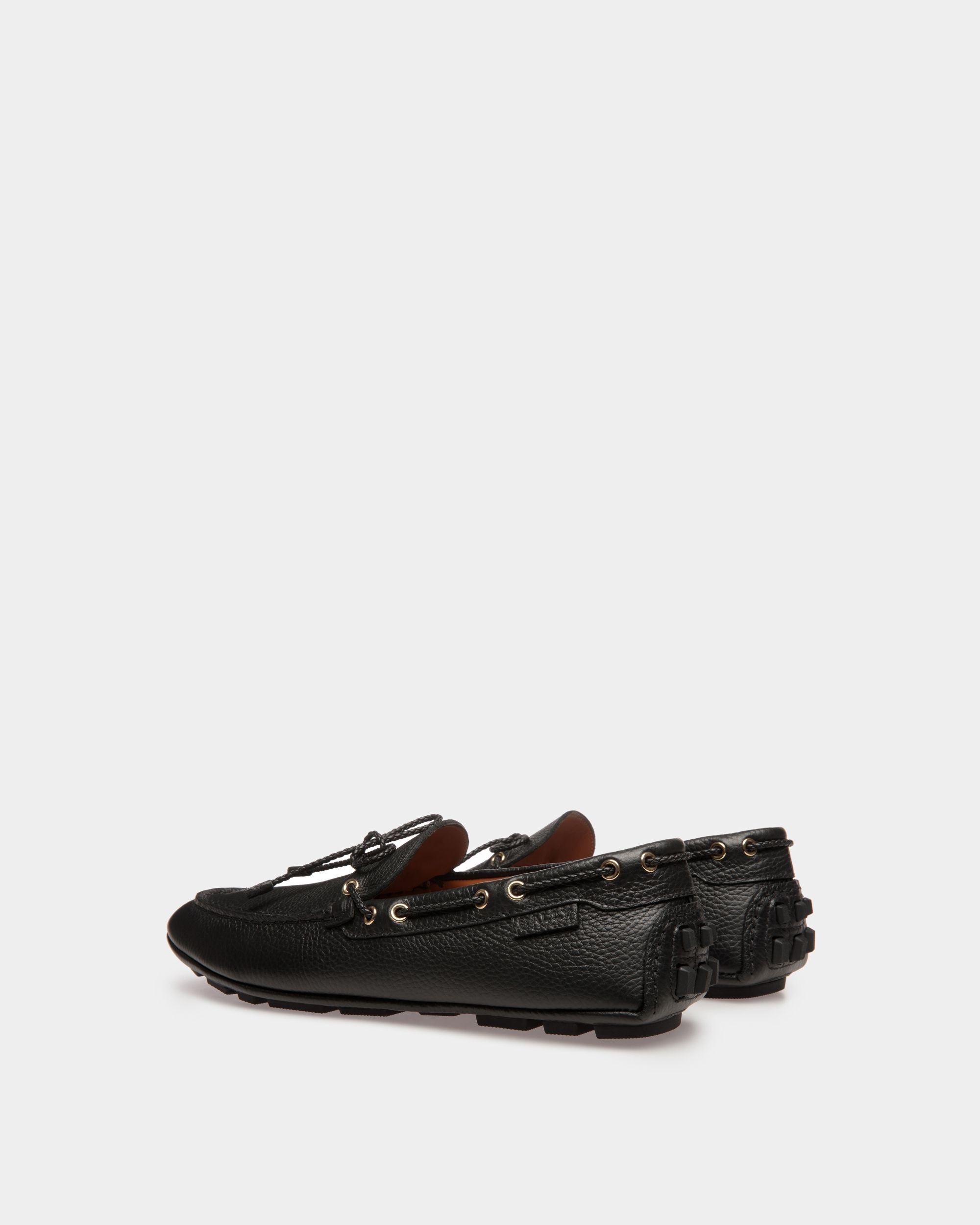 Bally Global - Kerbs Drivers In Black Leather - Black