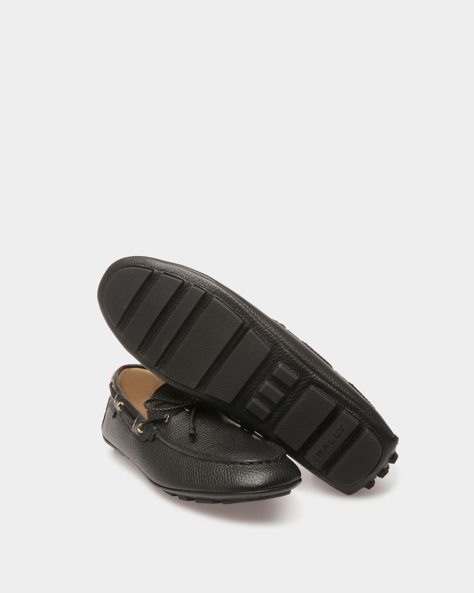 Bally Global - Kerbs Drivers In Black Leather - Black
