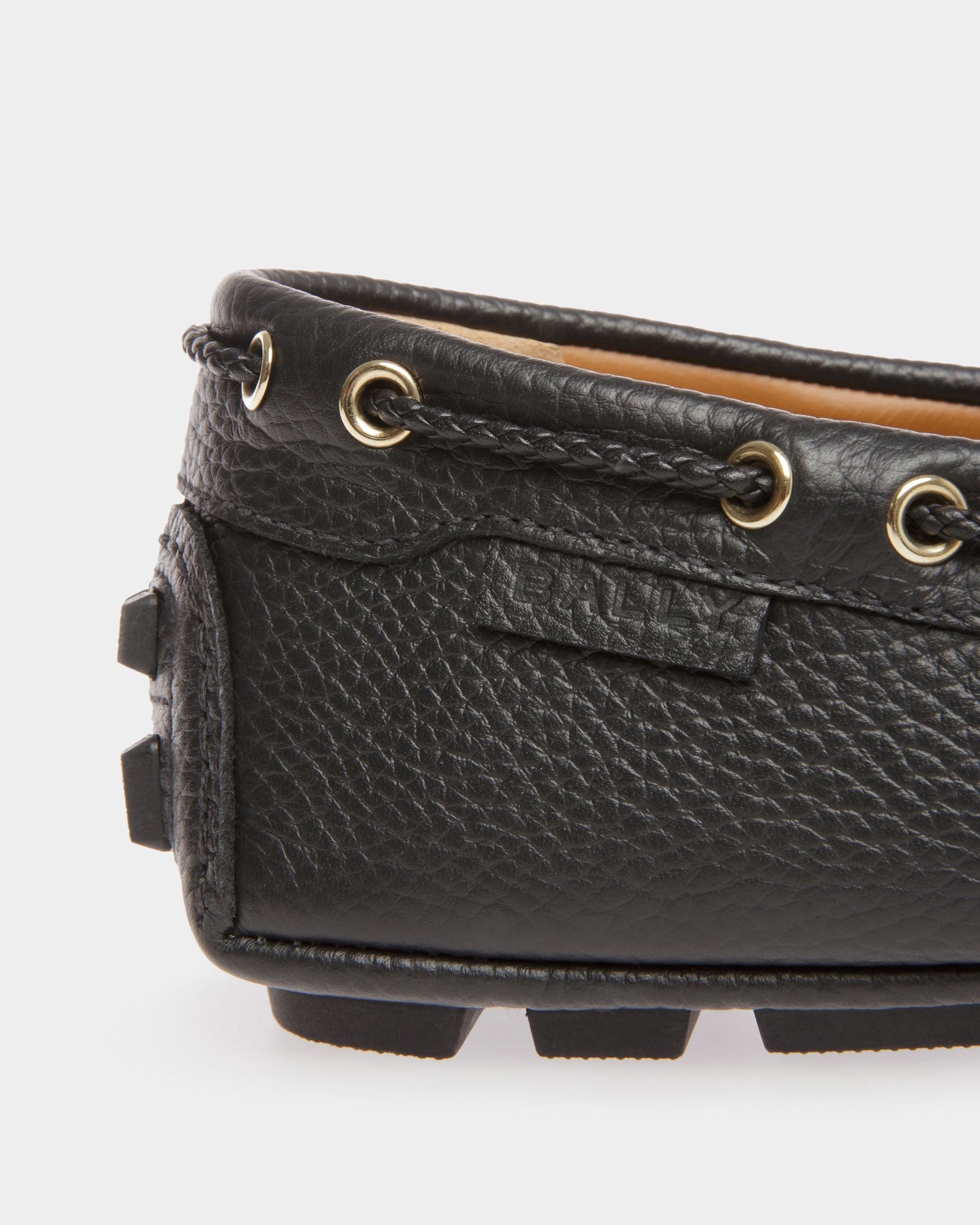 Bally Global - Kerbs Drivers In Black Leather - Black
