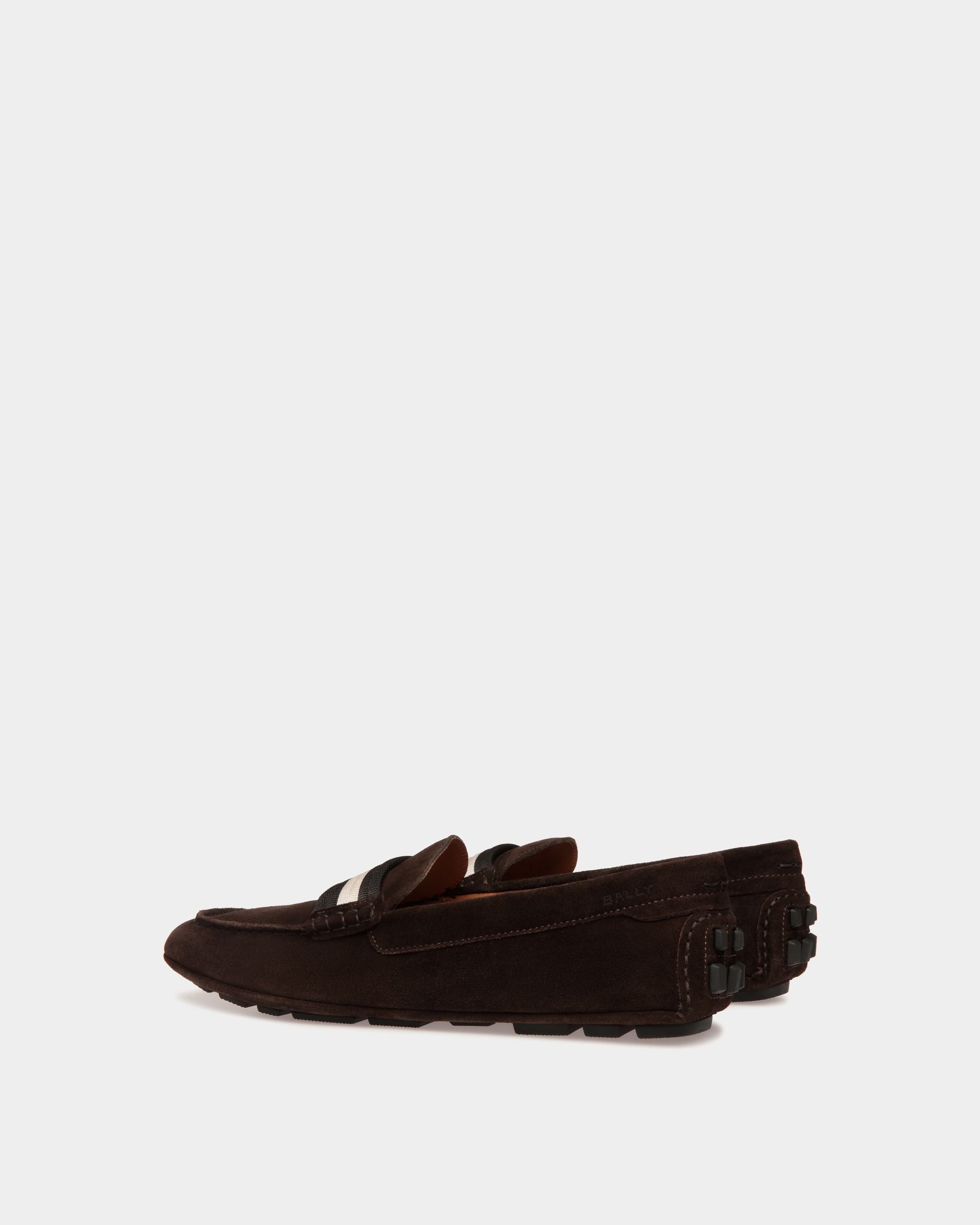 Bally Global - Kerbs Driver in Ebano Suede - Brown