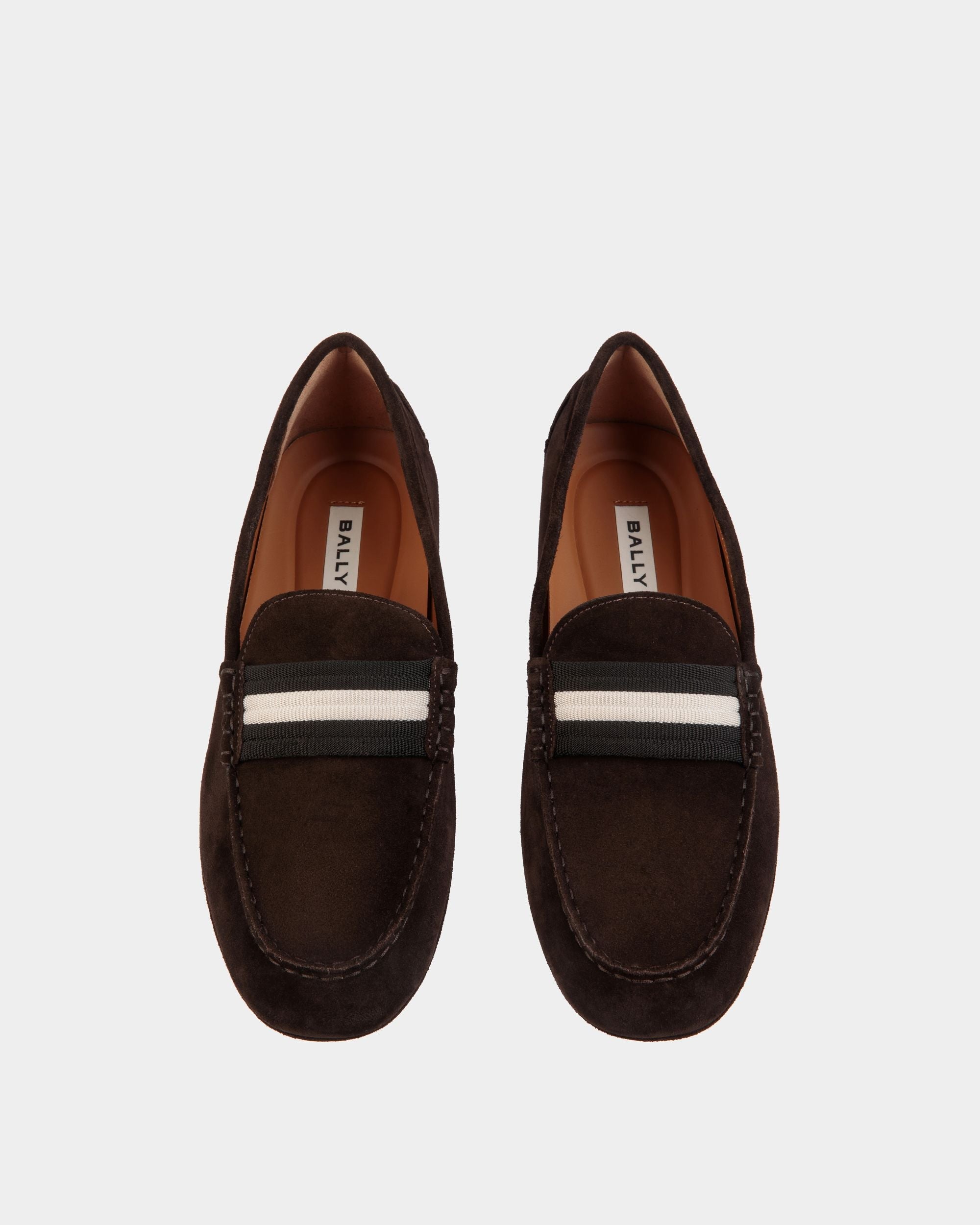 Bally Global - Kerbs Driver in Ebano Suede - Brown