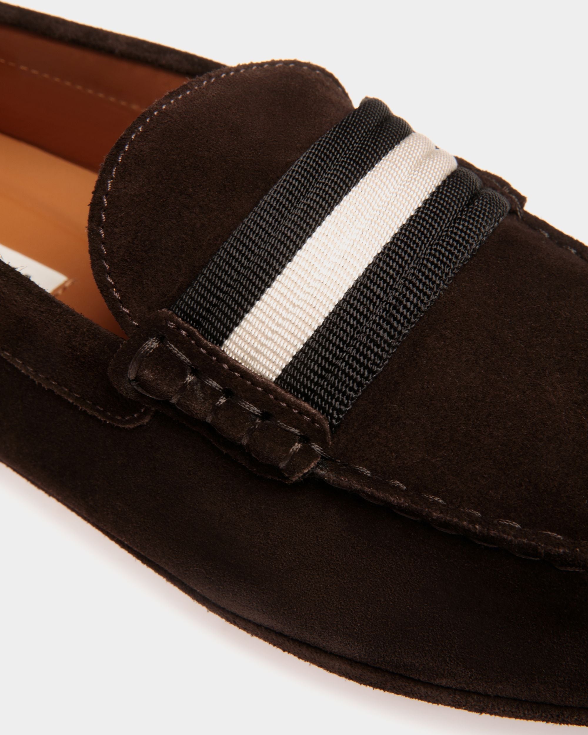 Bally Global - Kerbs Driver in Ebano Suede - Brown