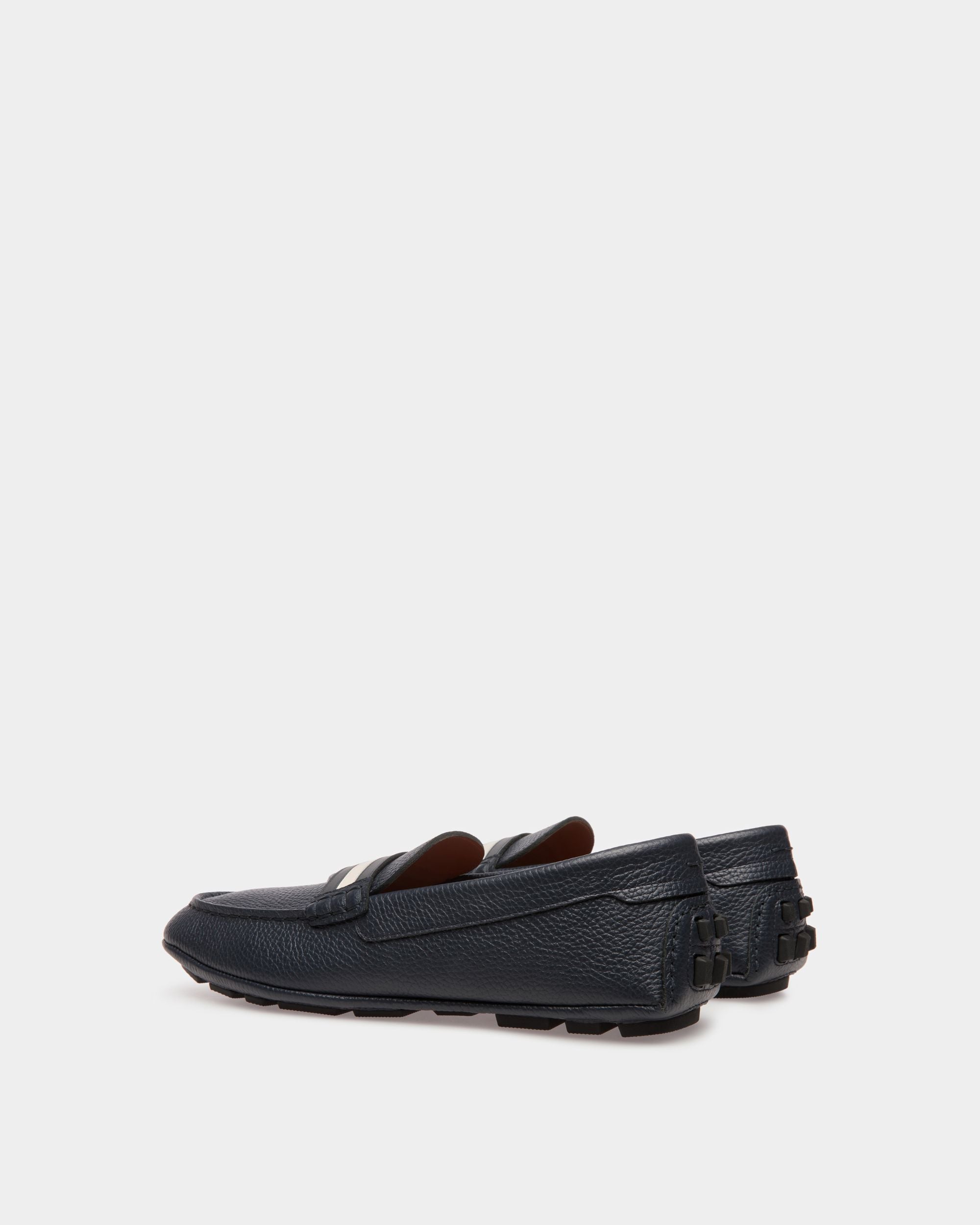 Bally Global - Kerbs Drivers In Midnight Leather - Blue