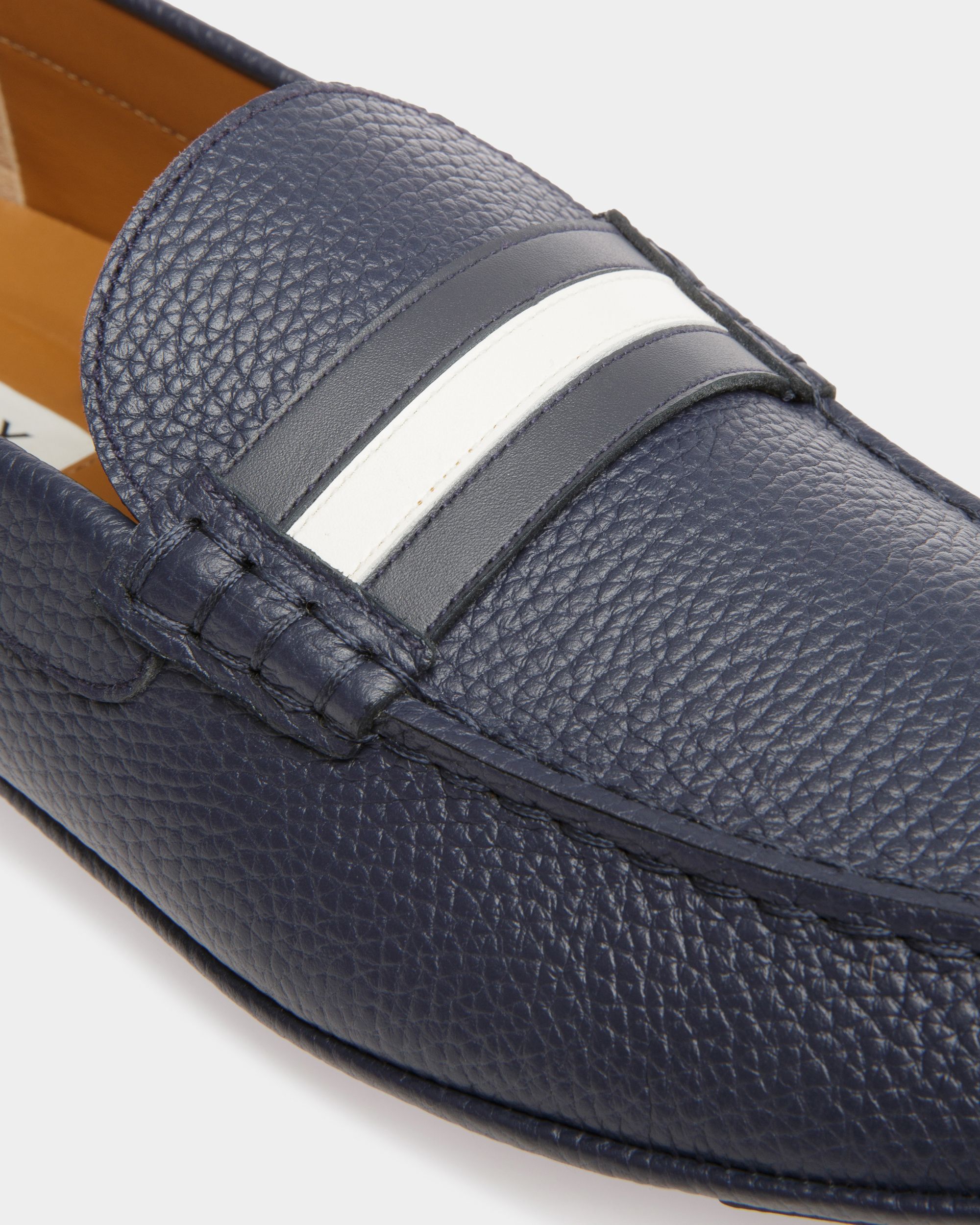 Bally Global - Kerbs Drivers In Midnight Leather - Blue