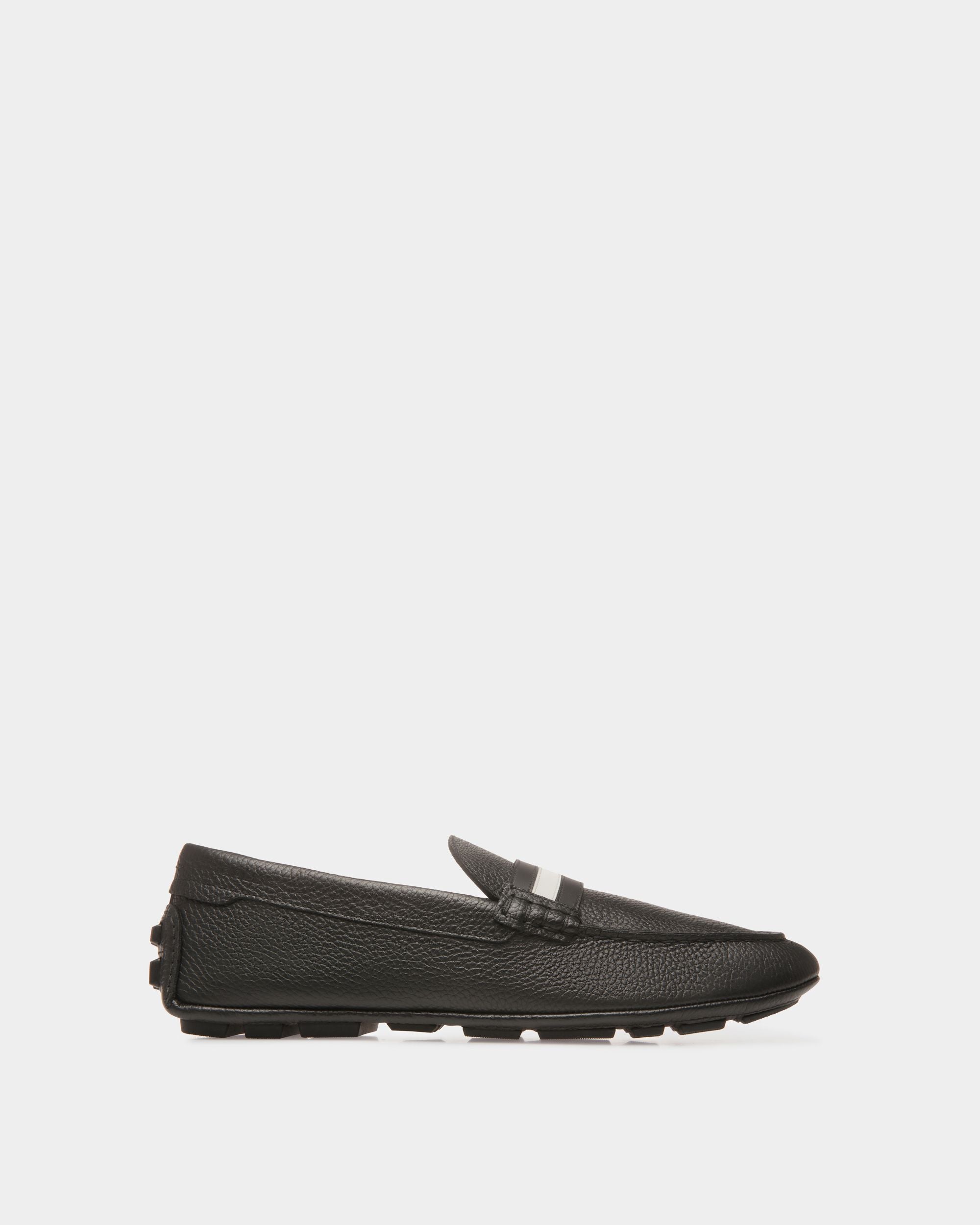 Bally Global - Mocassins Driver Kerbs En Cuir Noir - Noir