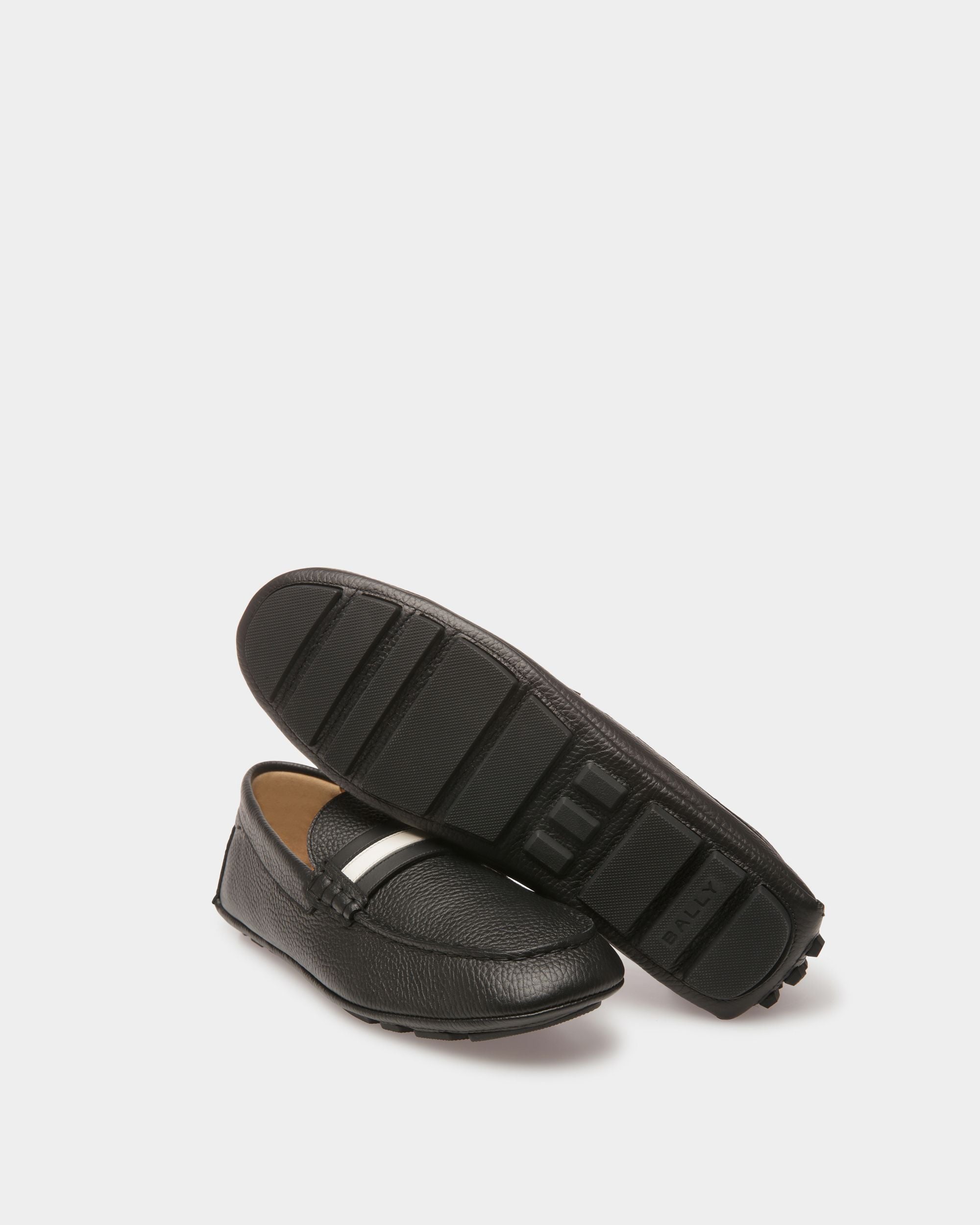 Bally Global - Kerbs Drivers In Black Leather - Black