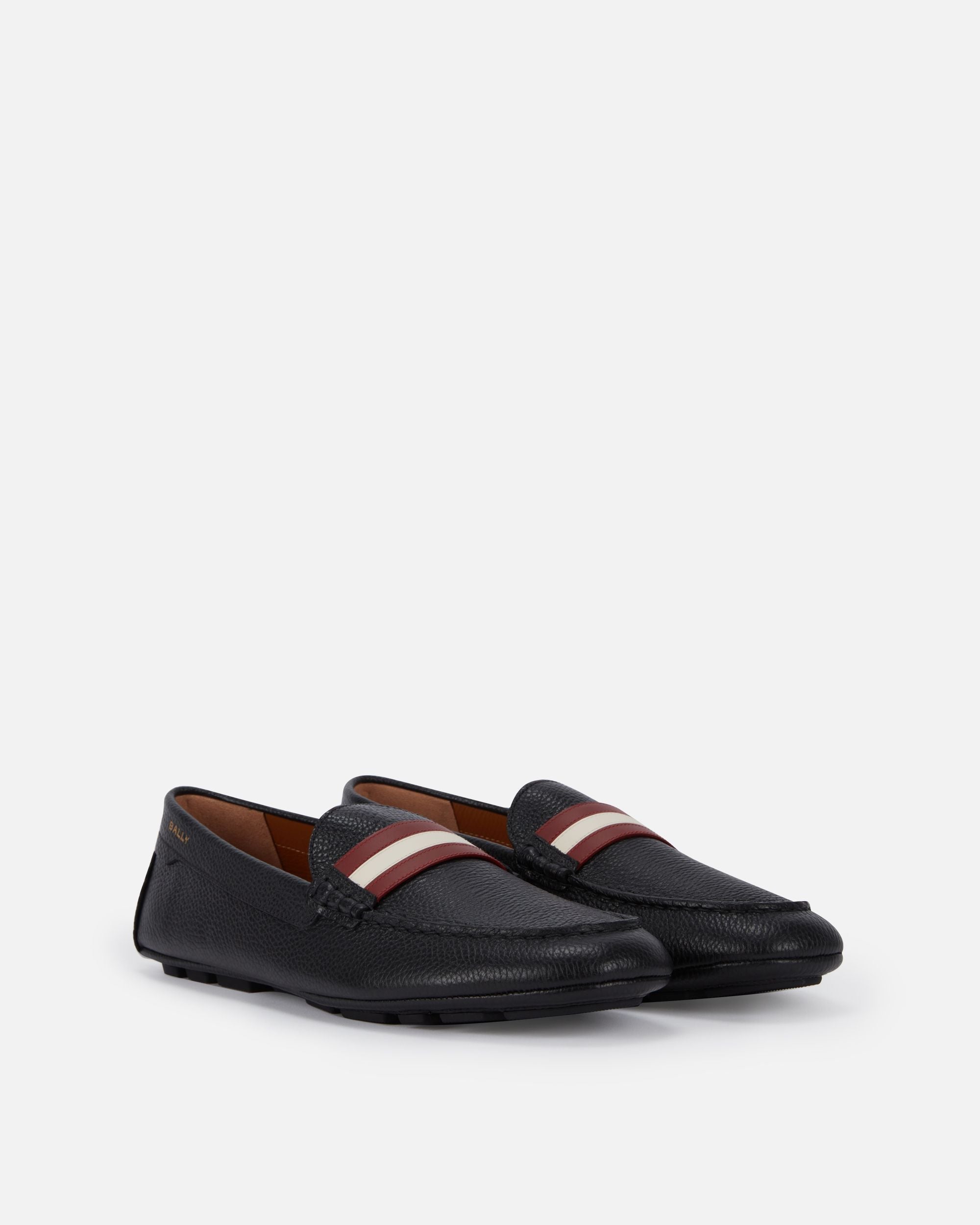 Bally Global - Kerbs Driver In Black Grained Leather - Black