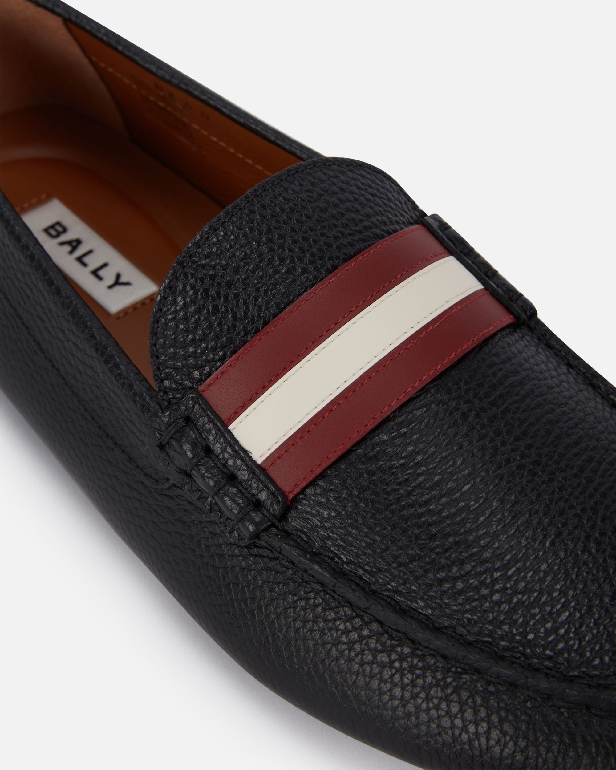 Bally Global - Kerbs Driver In Black Grained Leather - Black