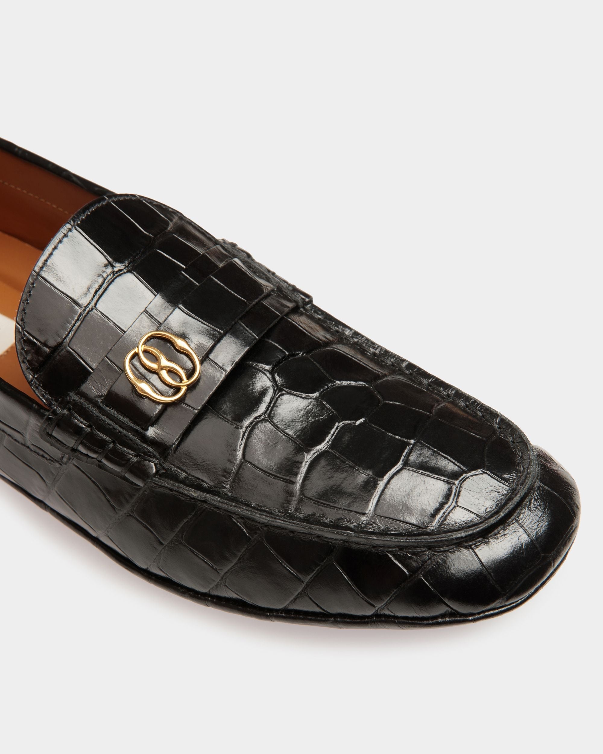 Bally Global - Kerbs Drivers In Black Leather - Black