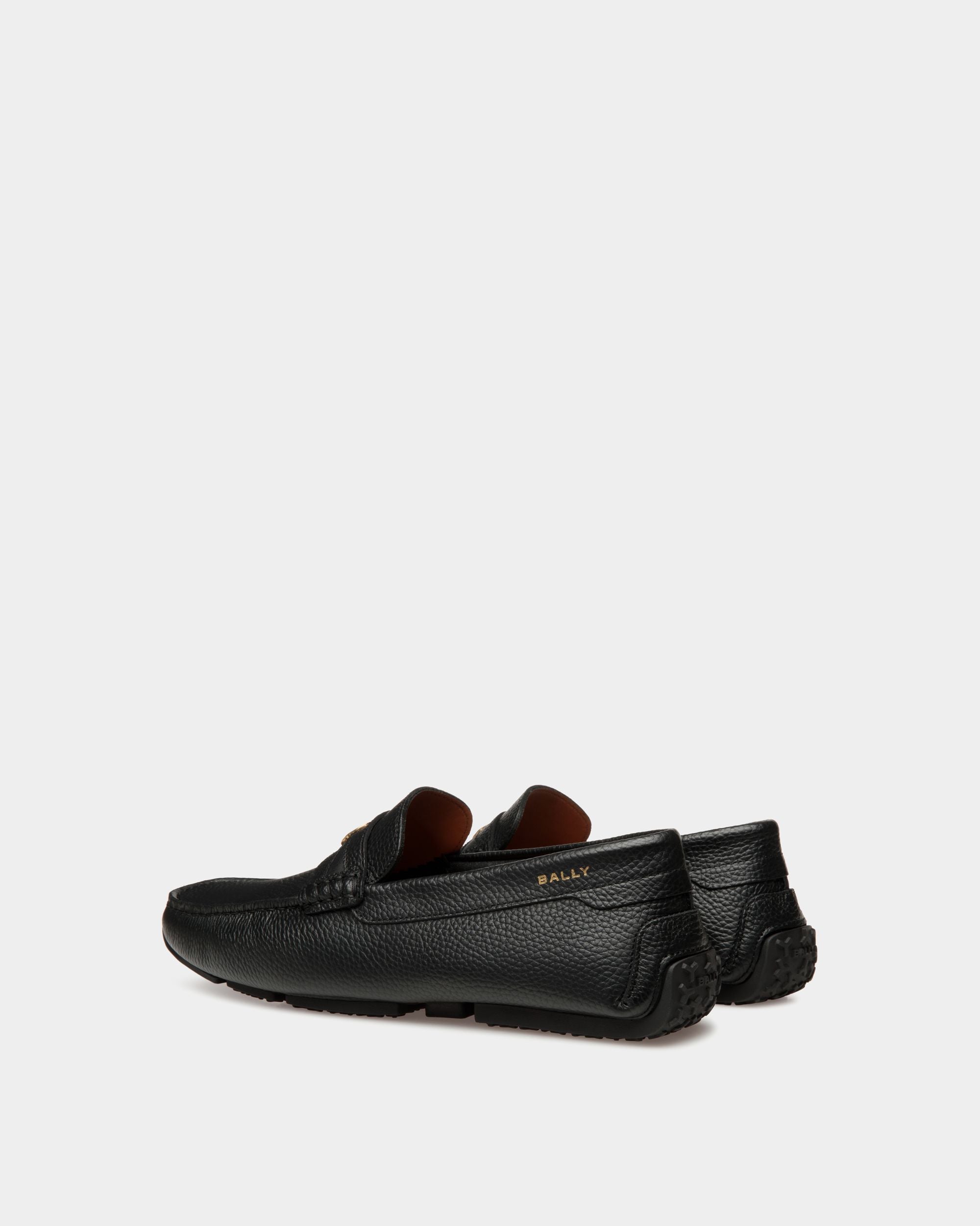 Bally Global - Pilot Drivers In Black Leather - Black