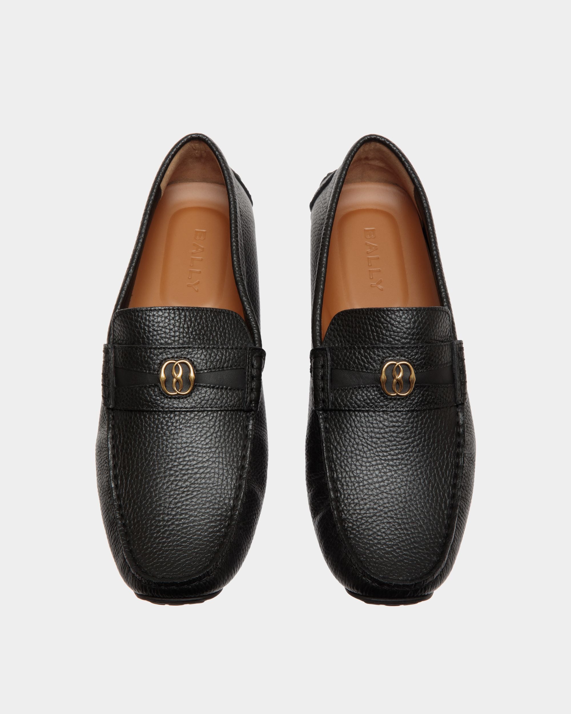 Bally Global - Pilot Drivers In Black Leather - Black