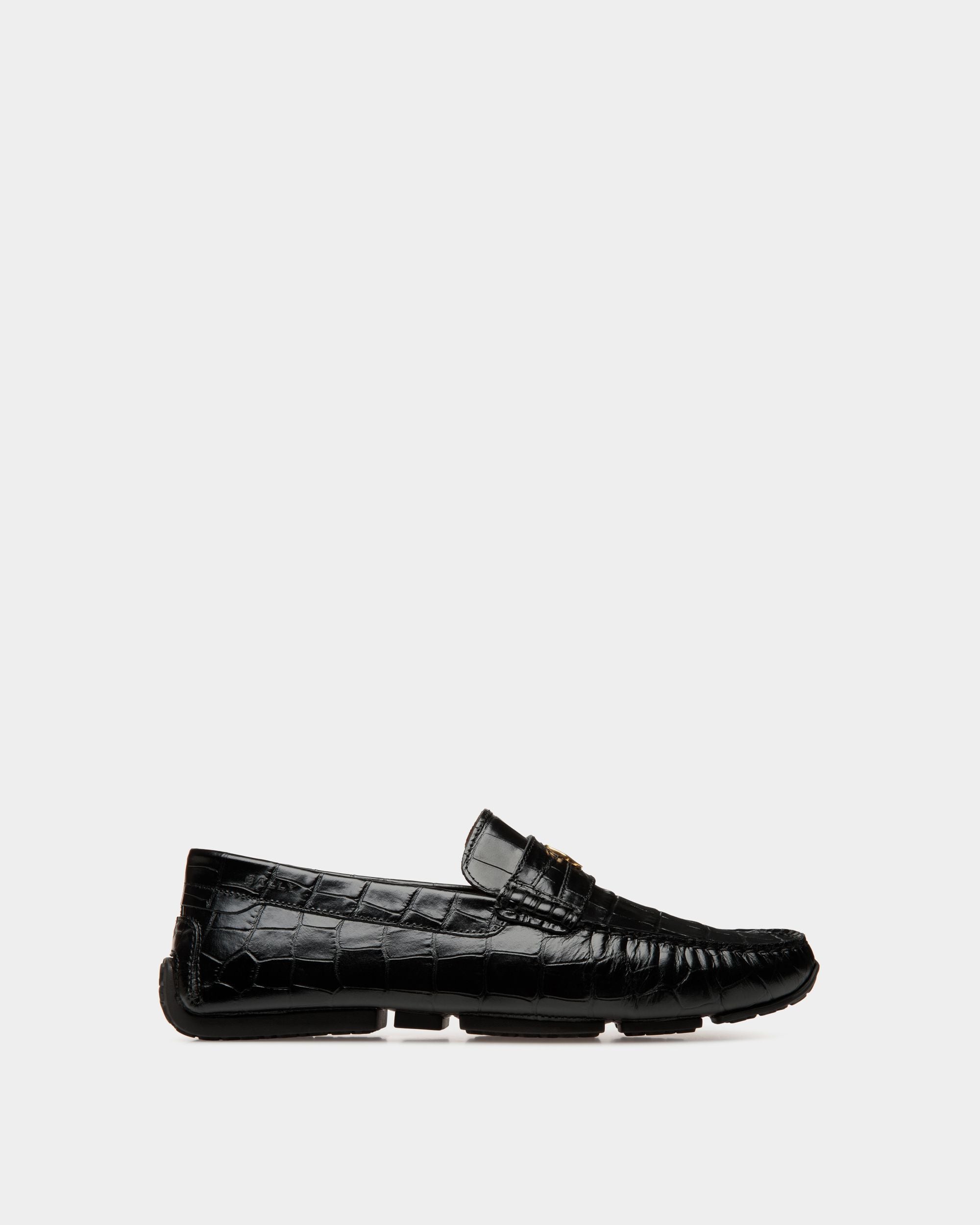 Bally Global - Pilot Drivers In Black Leather - Black