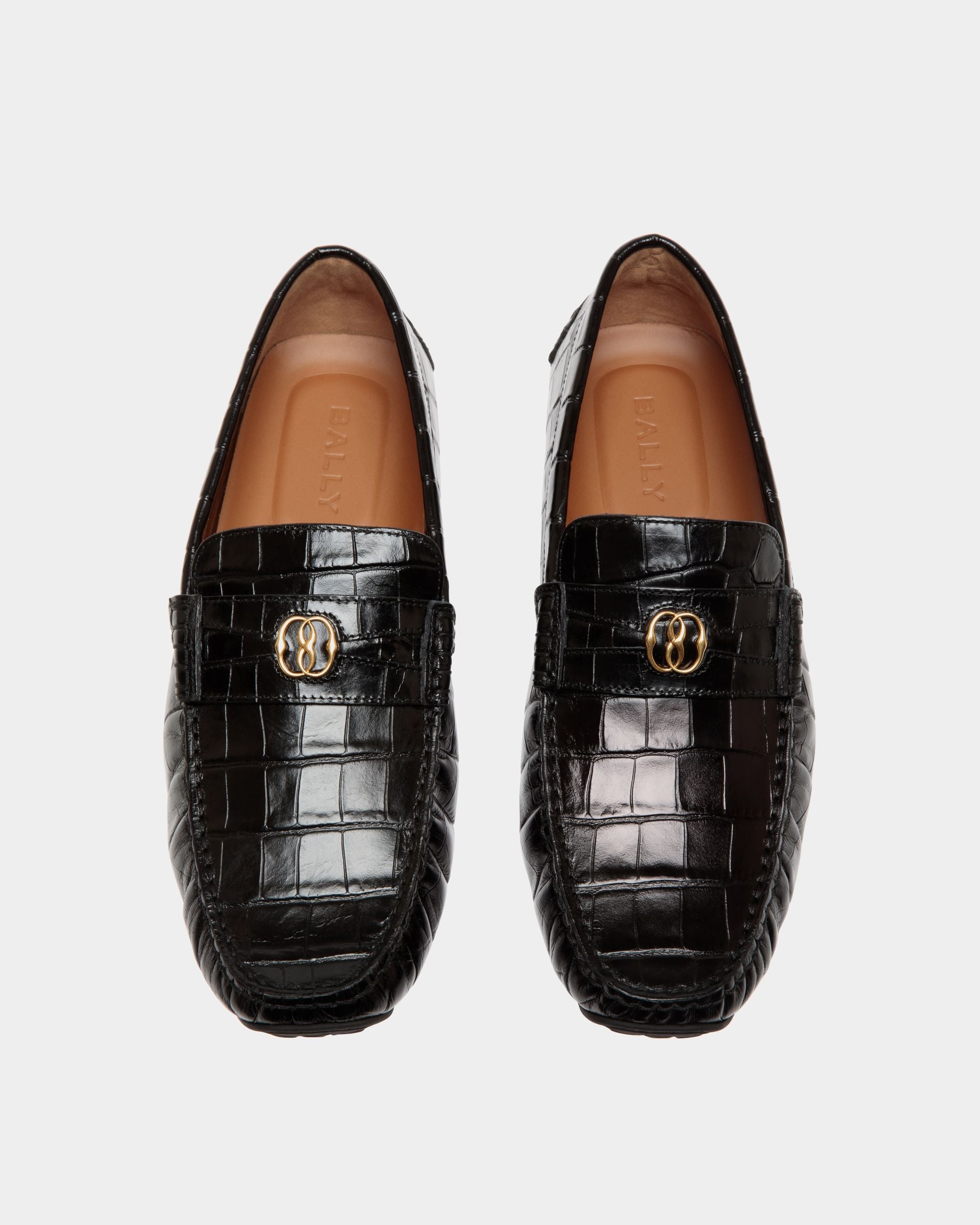 Bally Global - Pilot Drivers In Black Leather - Black