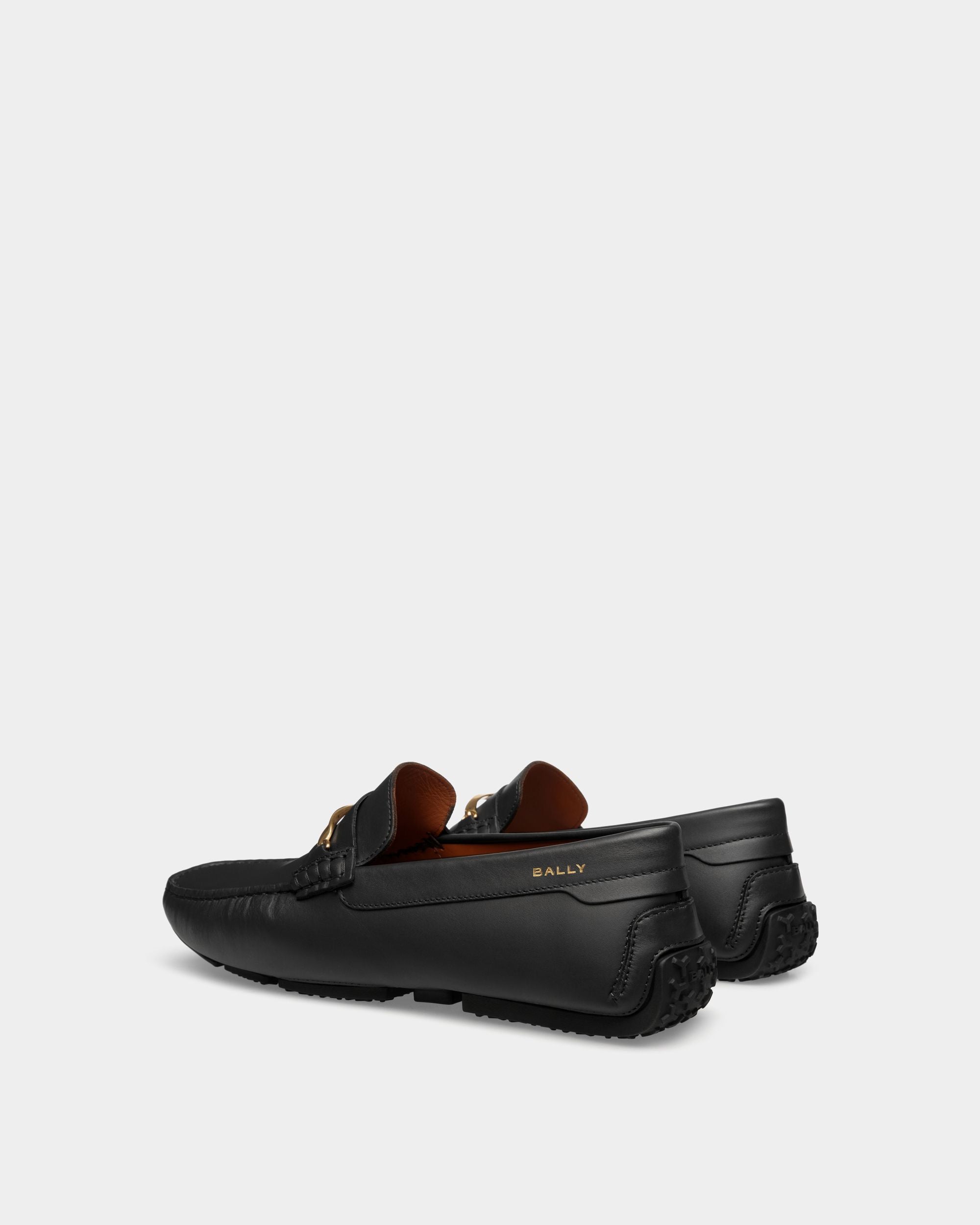 Bally Global - Pilot Drivers In Black Leather - Black