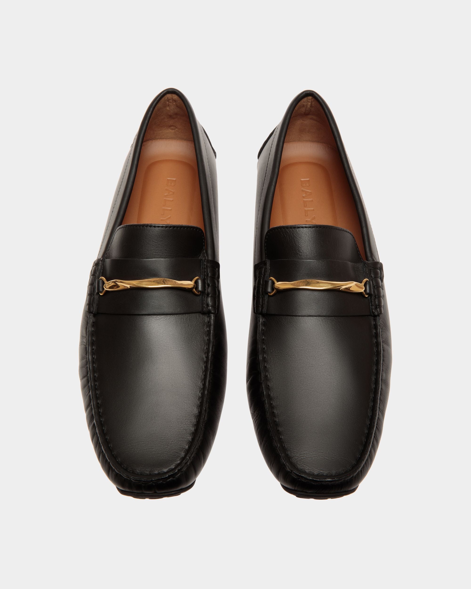 Bally Global - Pilot Drivers In Black Leather - Black