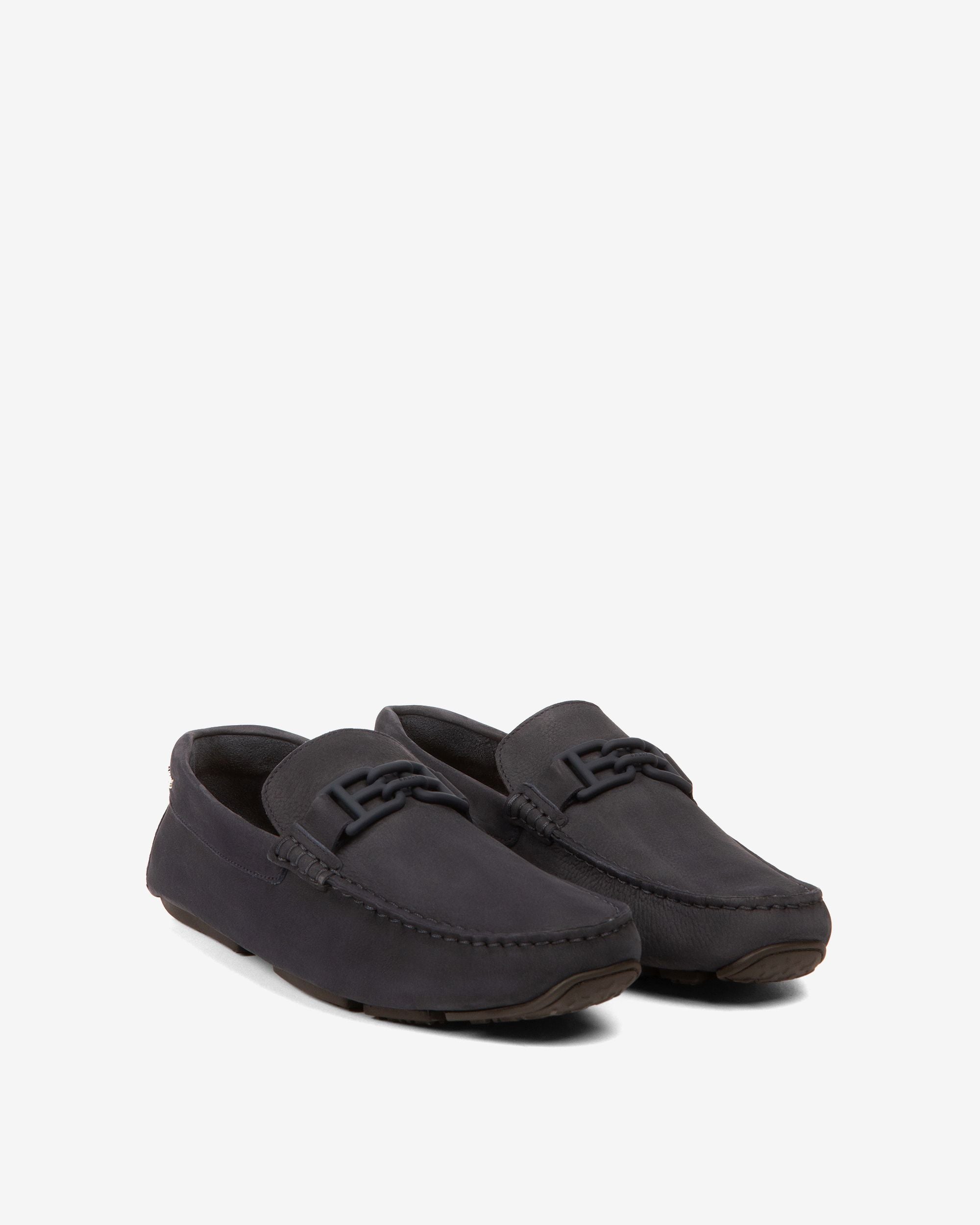 Bally Global - Parsal Leather Drivers In Midnight Blue - Blue