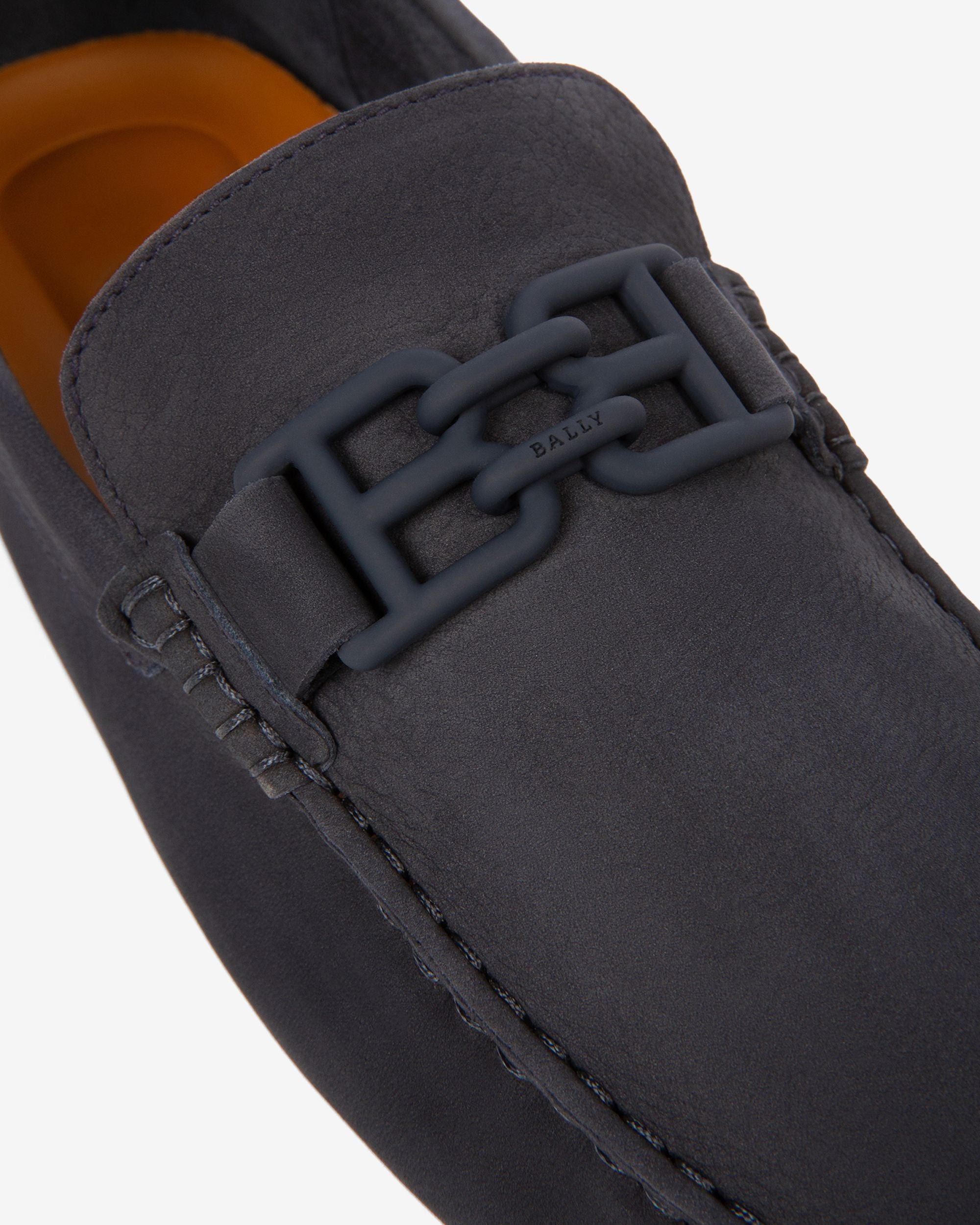 Bally Global - Parsal Leather Drivers In Midnight Blue - Blue