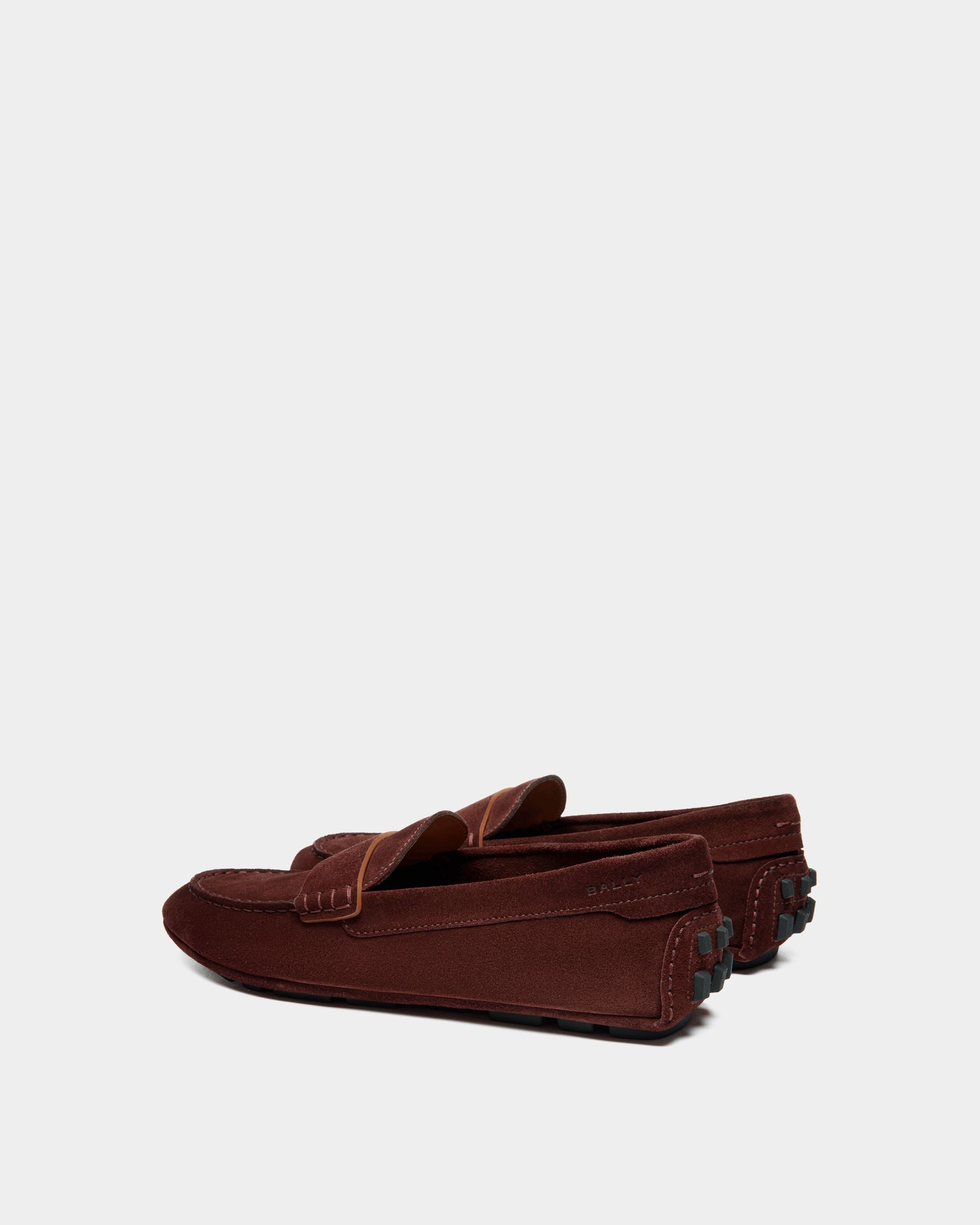 Bally Global - Kerbs Driver in Burgundy Suede - Burgundy