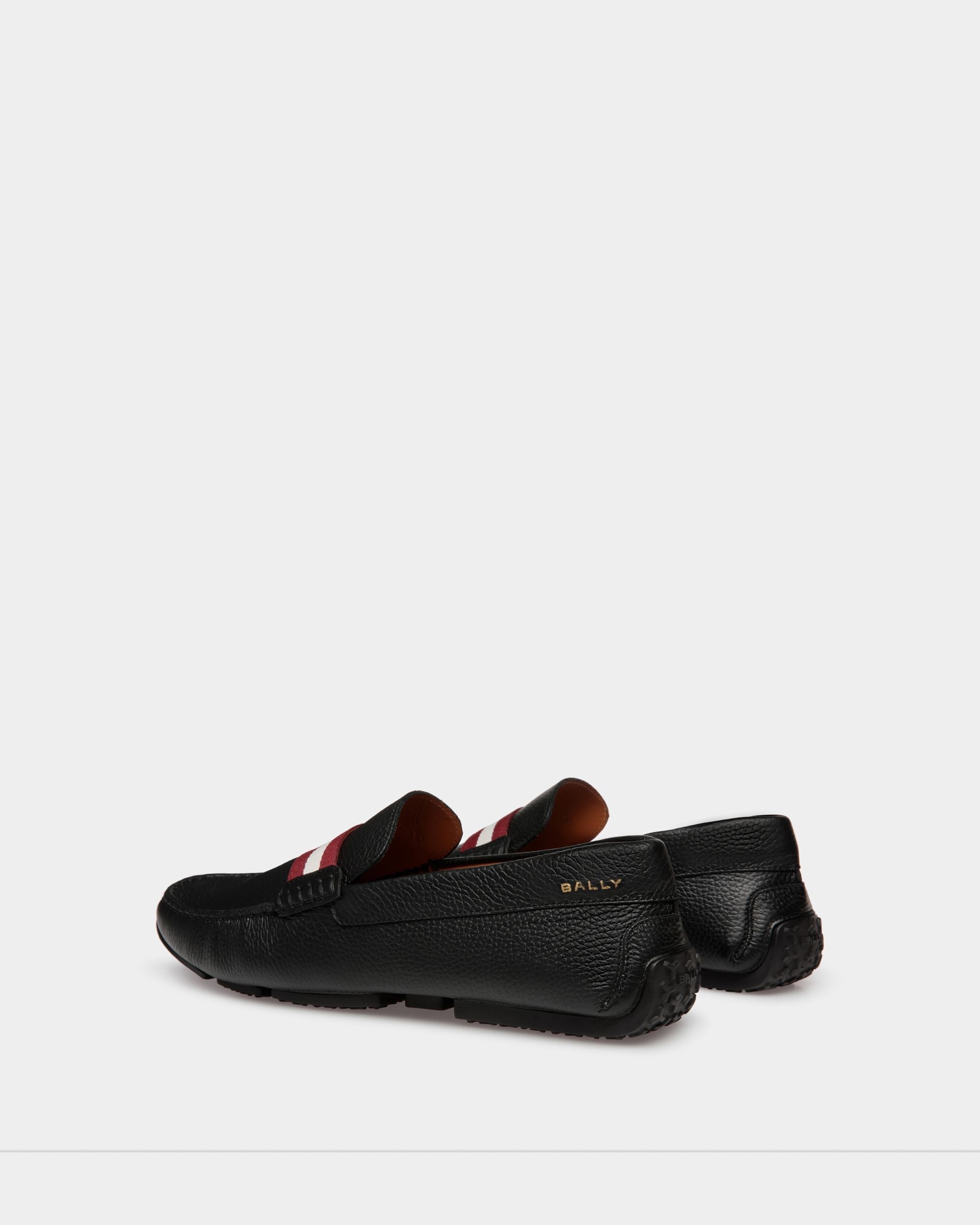 Bally Global - Pilot Driver In Black Grained Leather - Black
