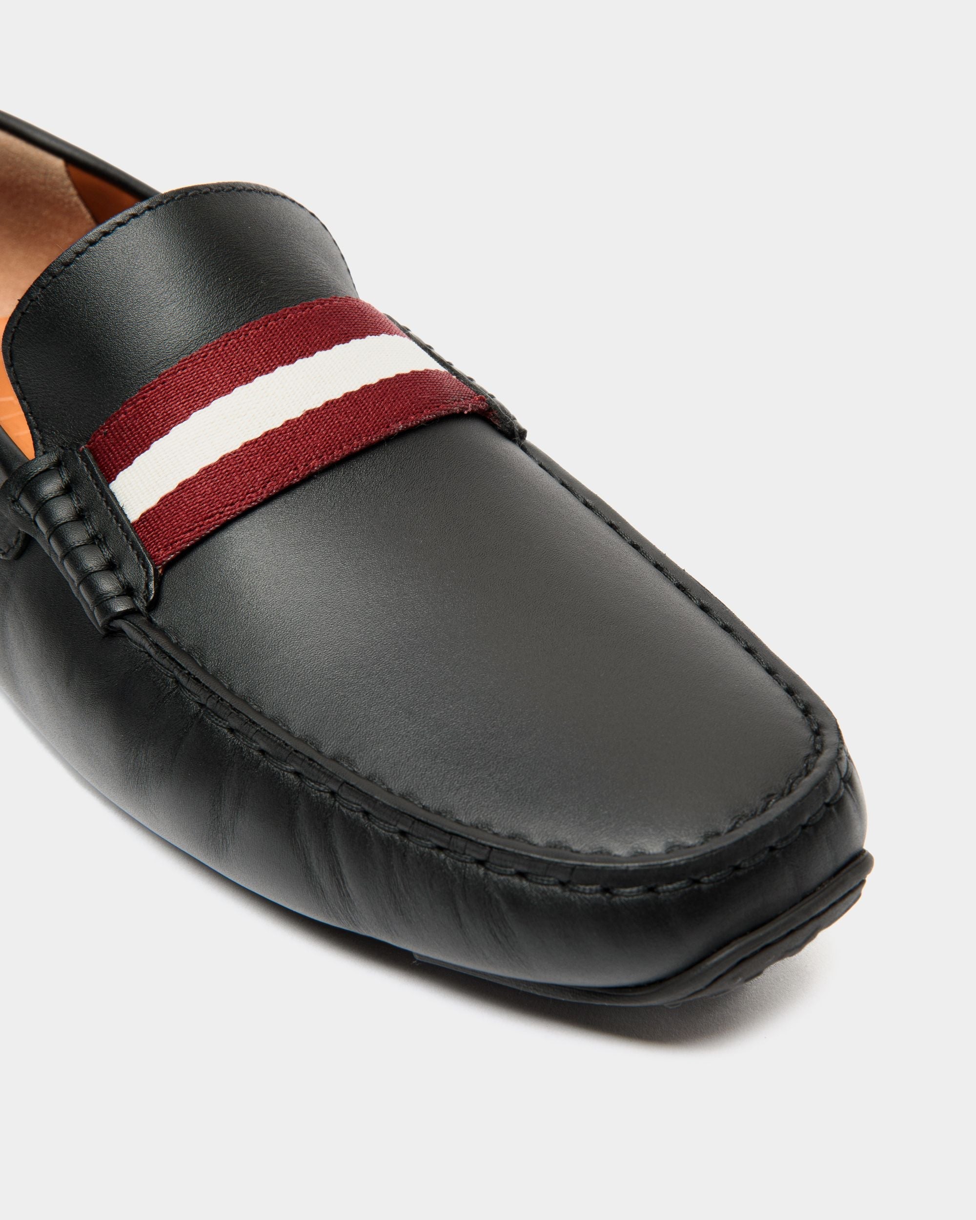 Bally Global - Zapato Driver Pilot De Piel Negra - Negro