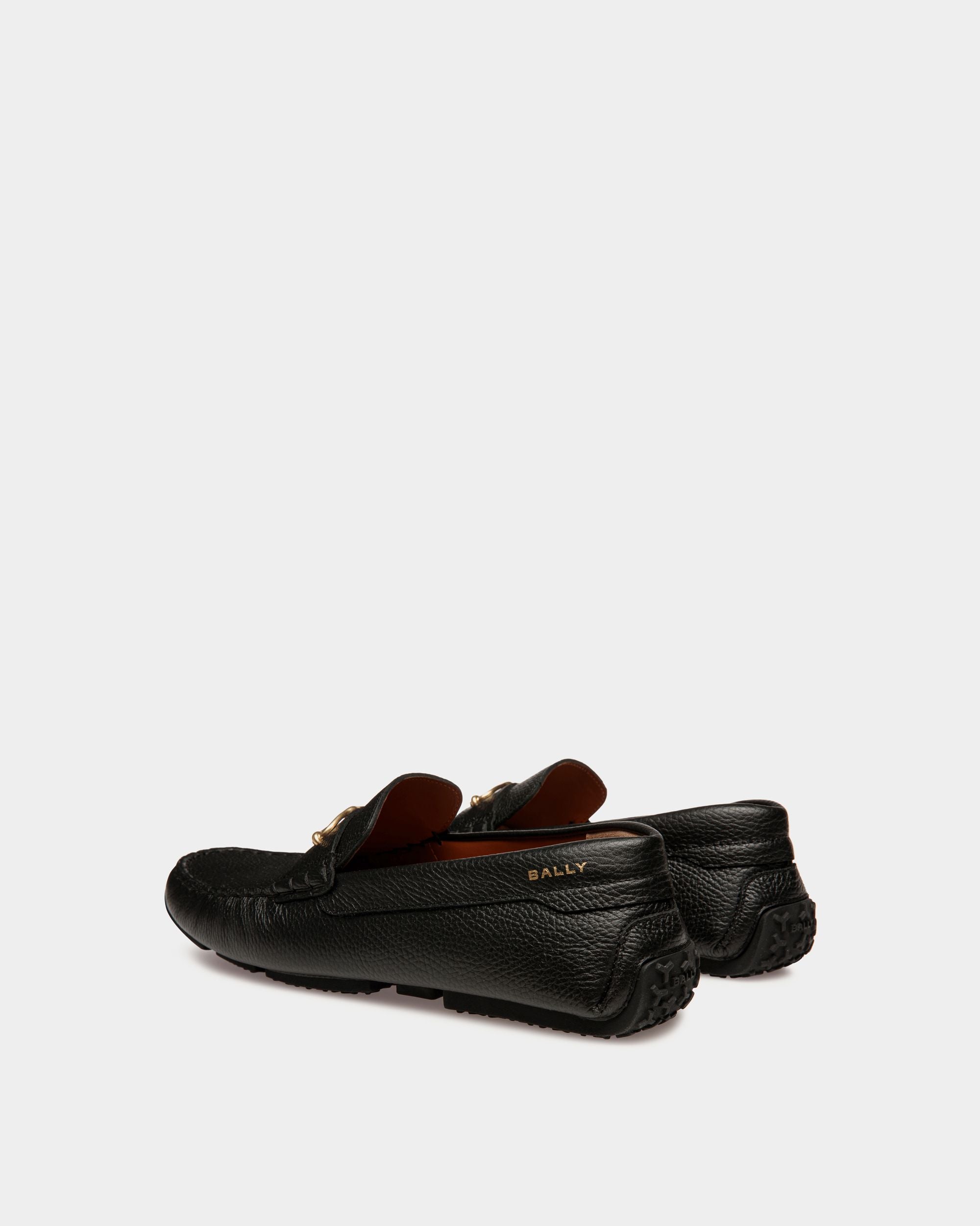 Bally Global - Pilot Driver In Black Grained Leather - Black