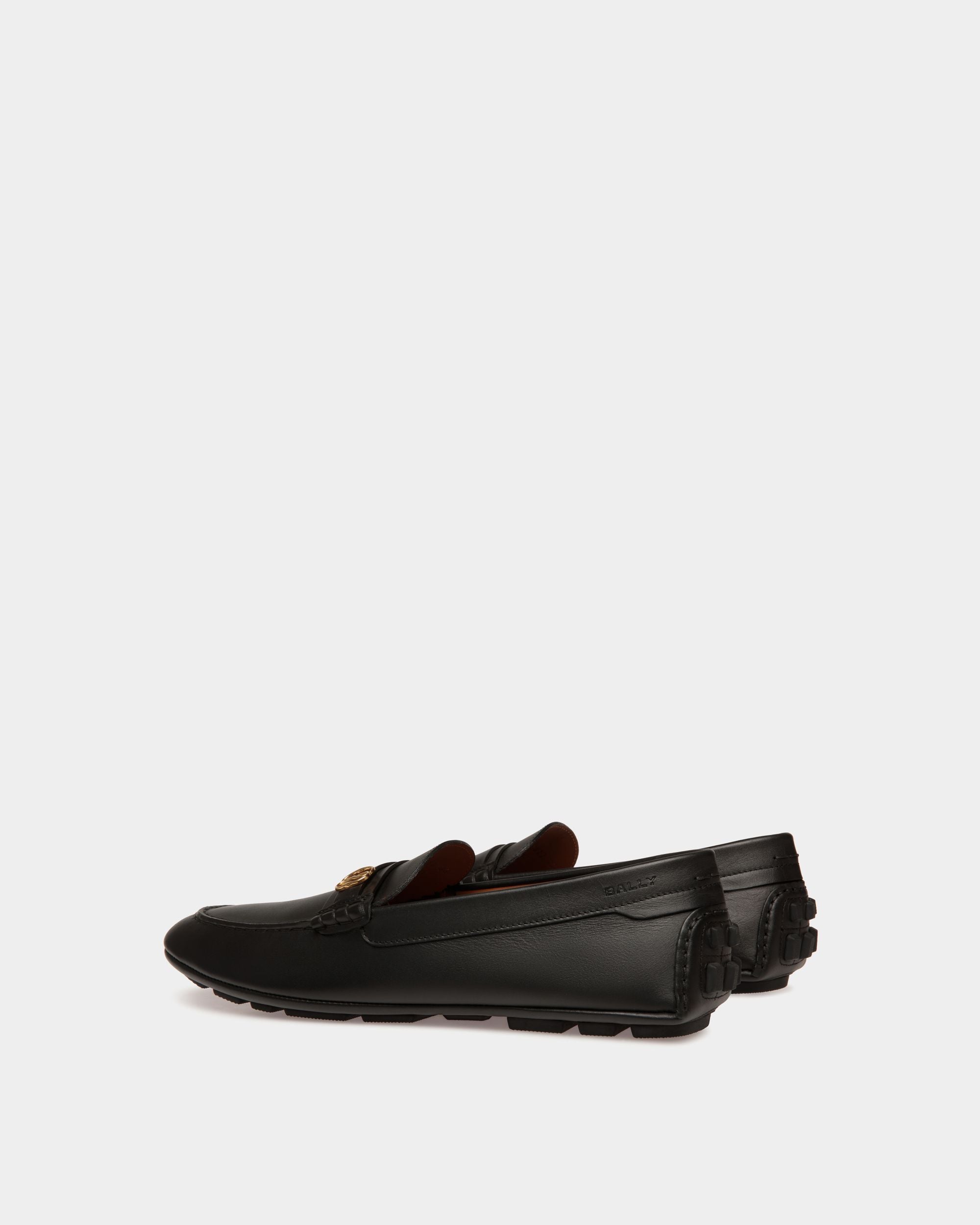 Bally Global - Pilot Driver In Black Leather - Black