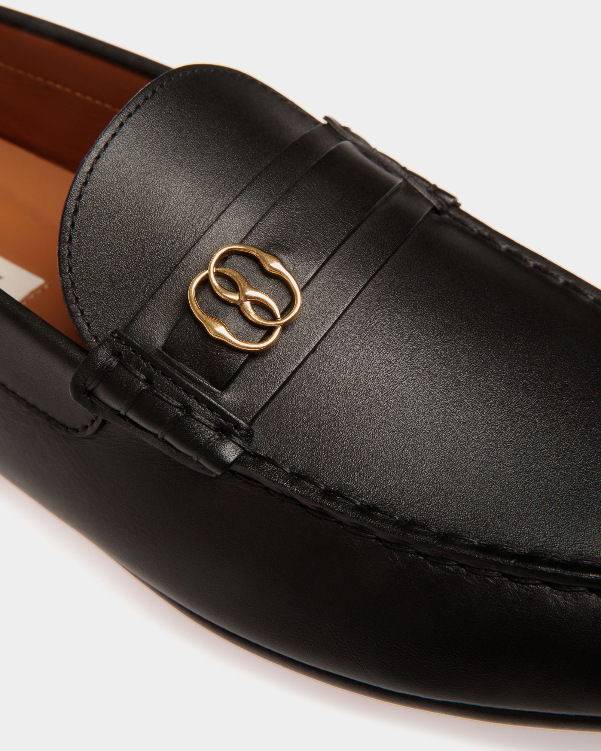 Bally Global - Pilot Driver In Black Leather - Black