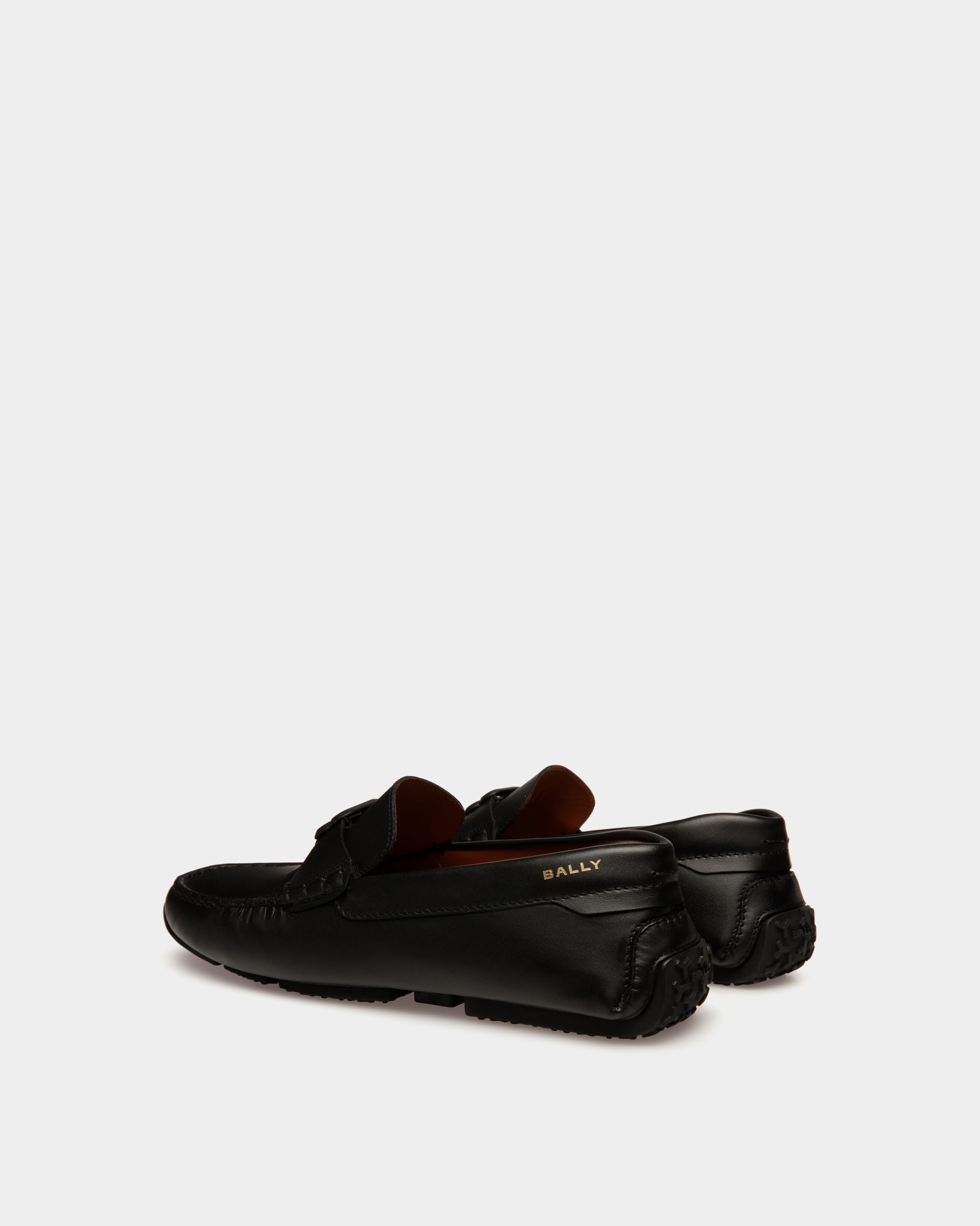 Bally Global - Pilot Driver In Black Leather - Black