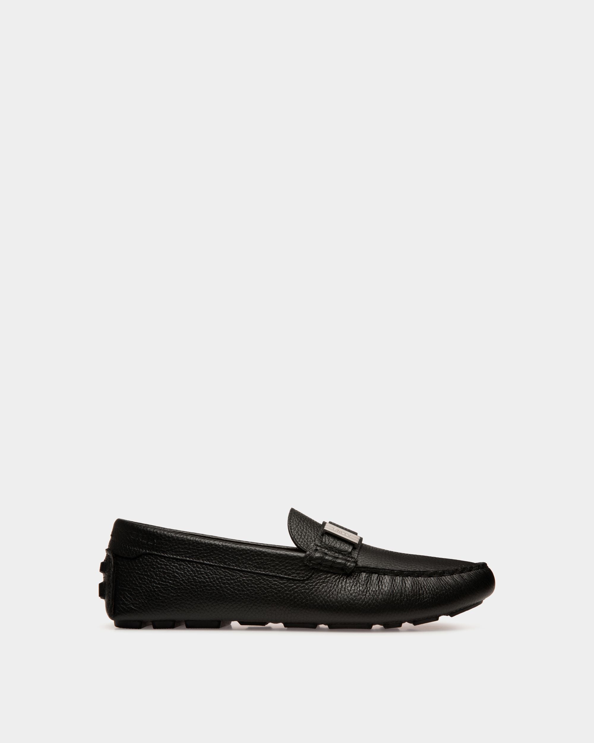 Bally Global - Chaussure Driver Kerbs En Cuir Grainé Noir - Noir